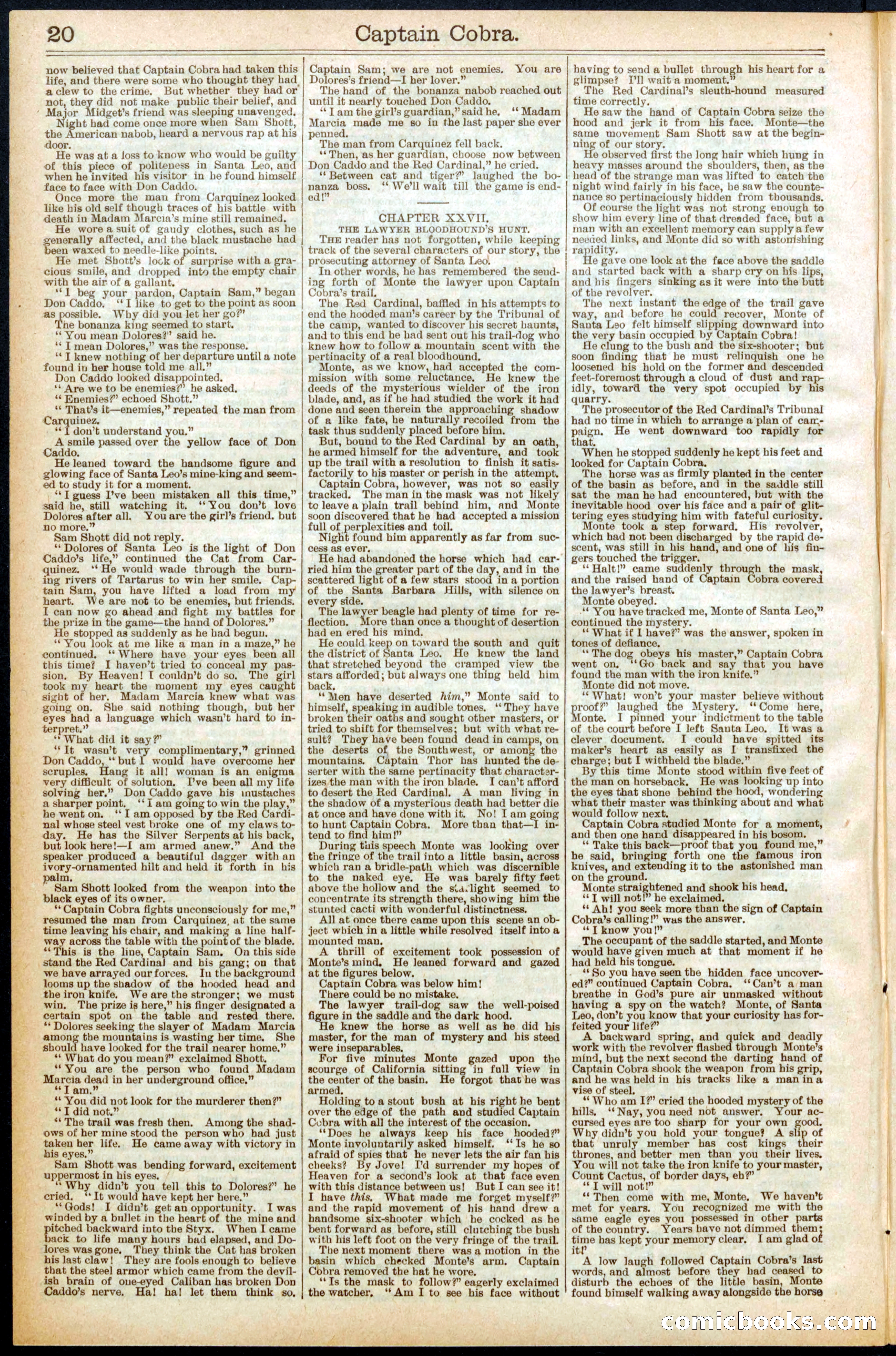 Beadle's Dime Library No. 569 — page 20 of 32