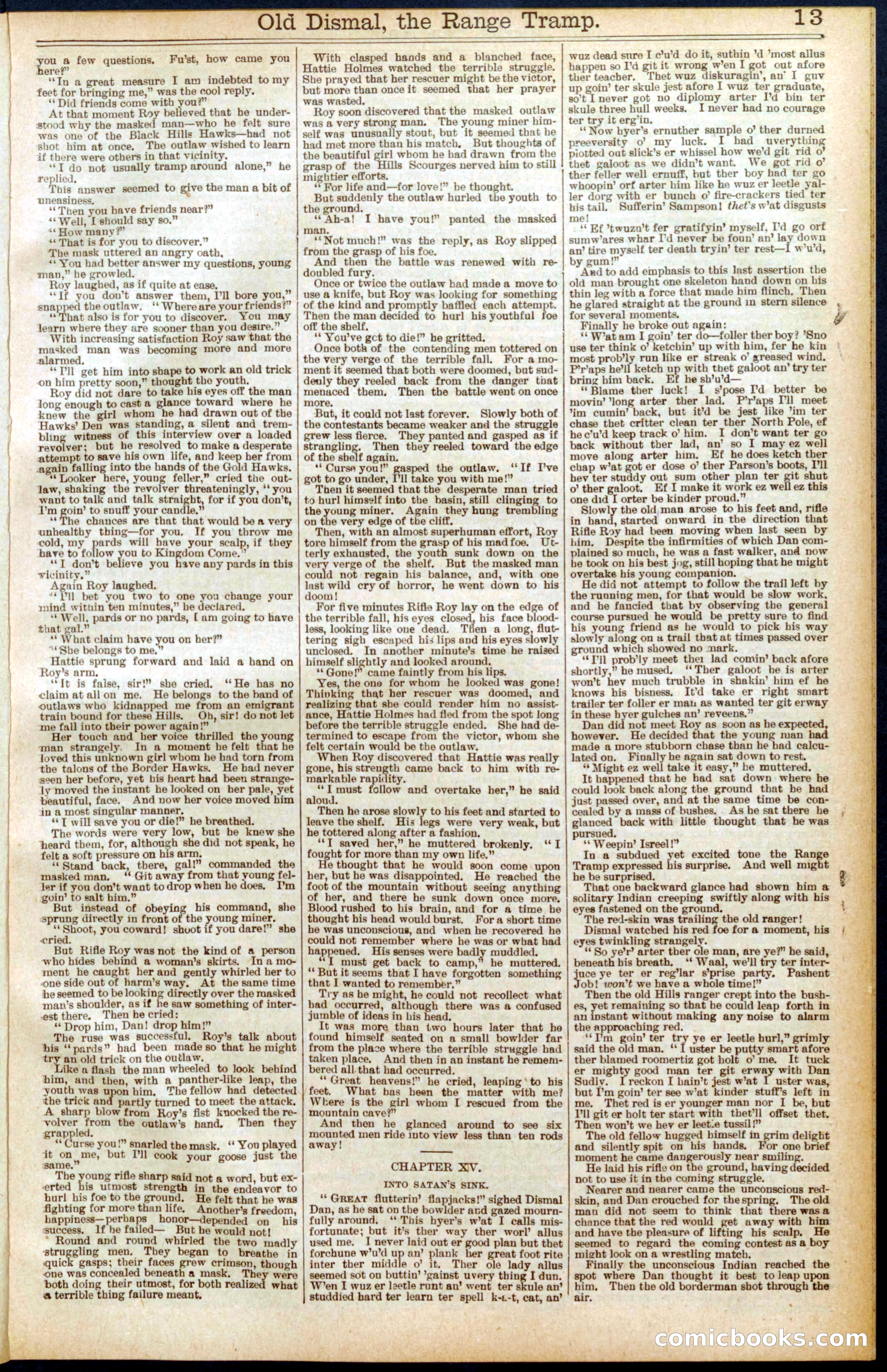 Beadle's New York Dime Library, No. 571 — page 13 of 32