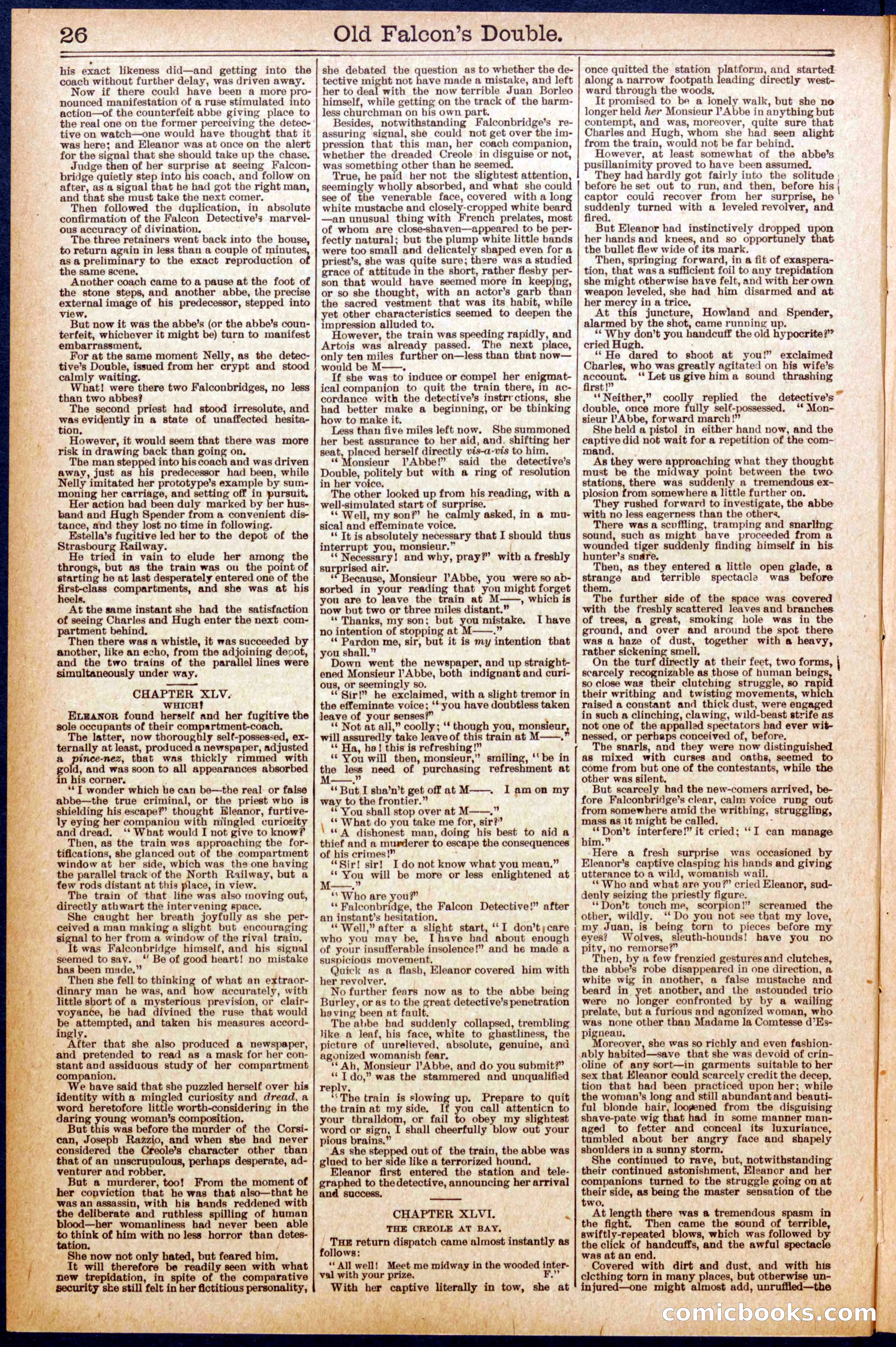 Beadle's New York Dime Library, No. 574 — page 26 of 32
