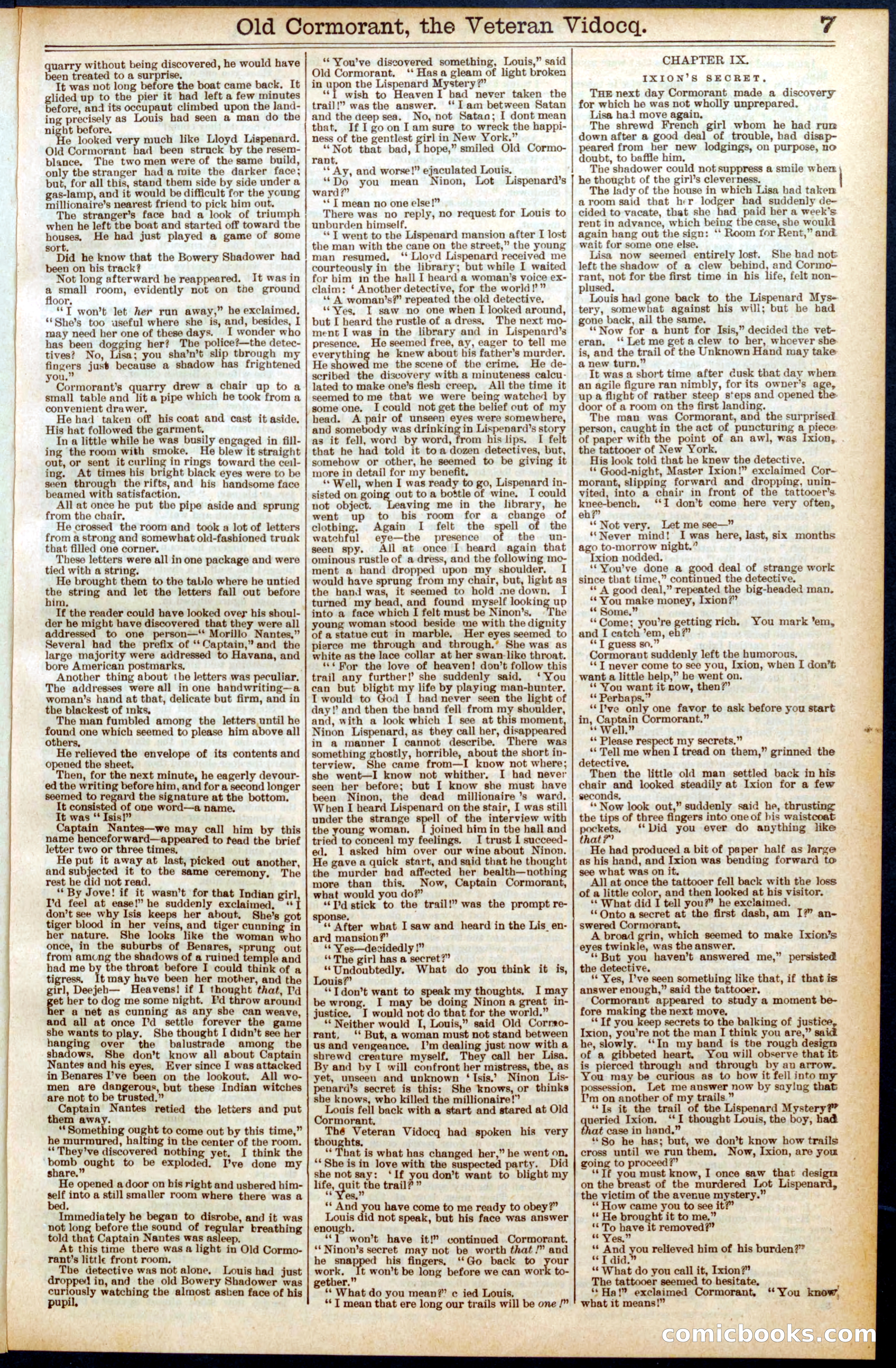 Beadle's Dime Library No. 579 — page 7 of 32