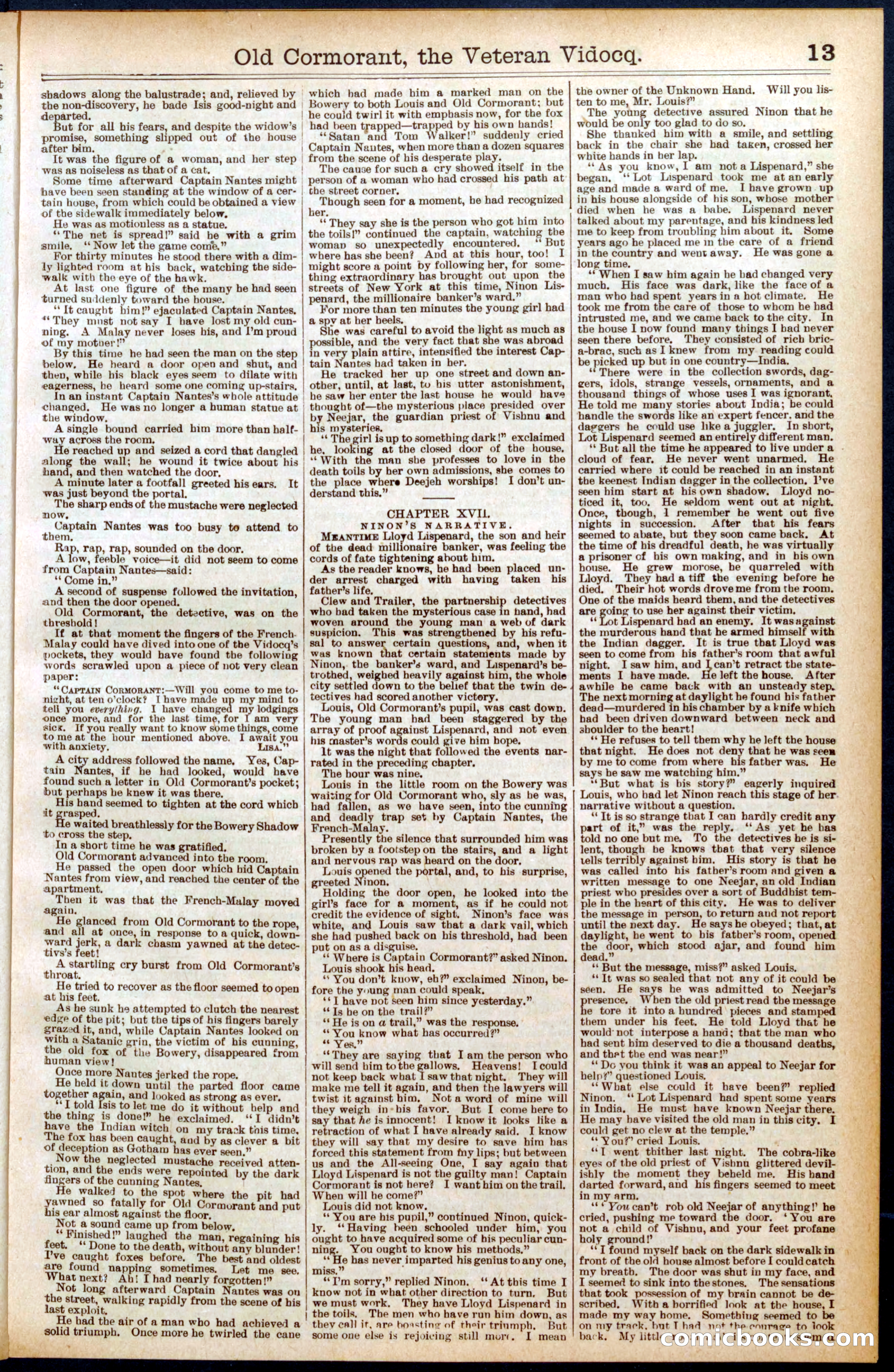 Beadle's Dime Library No. 579 — page 13 of 32