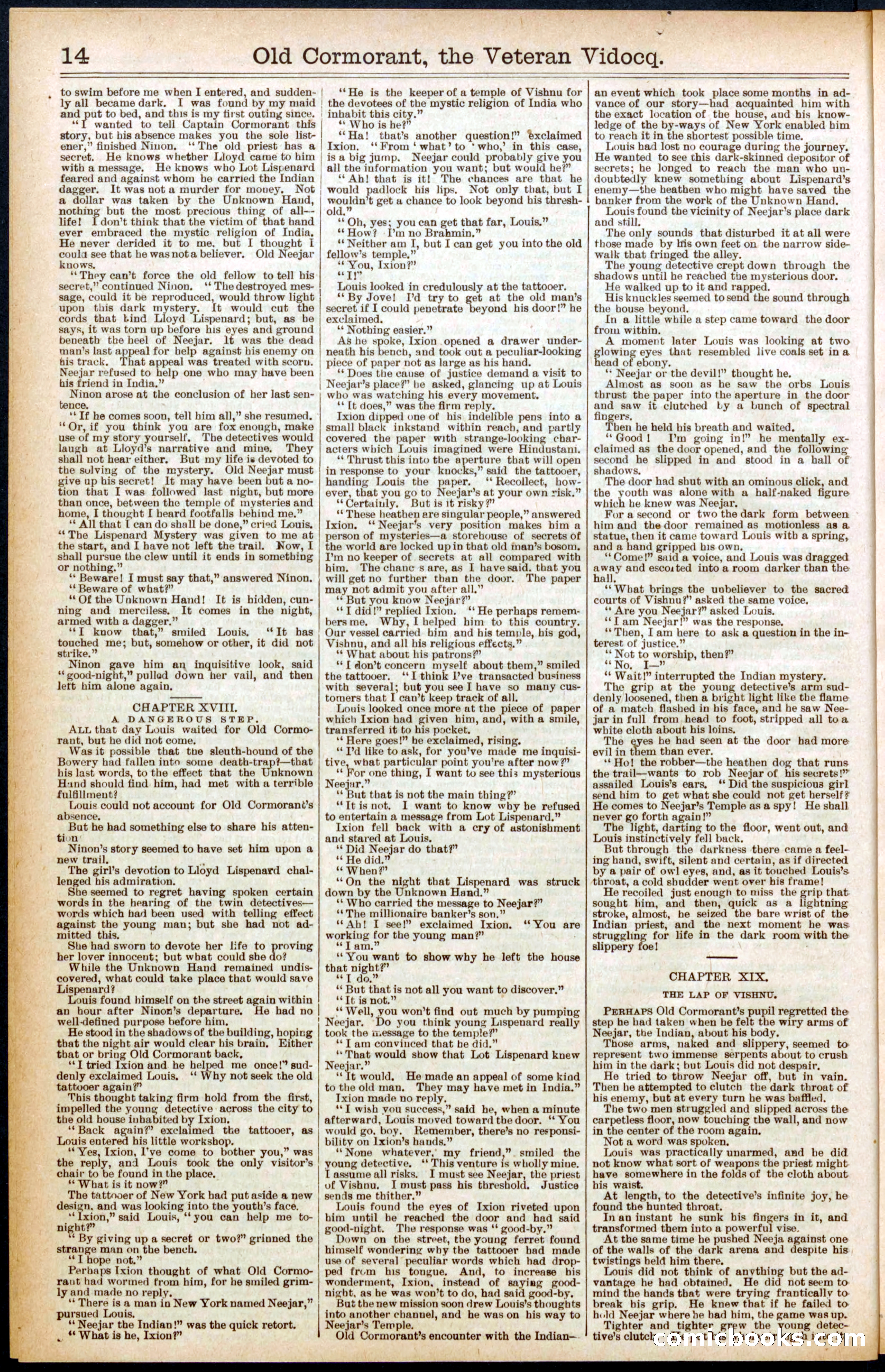 Beadle's Dime Library No. 579 — page 14 of 32