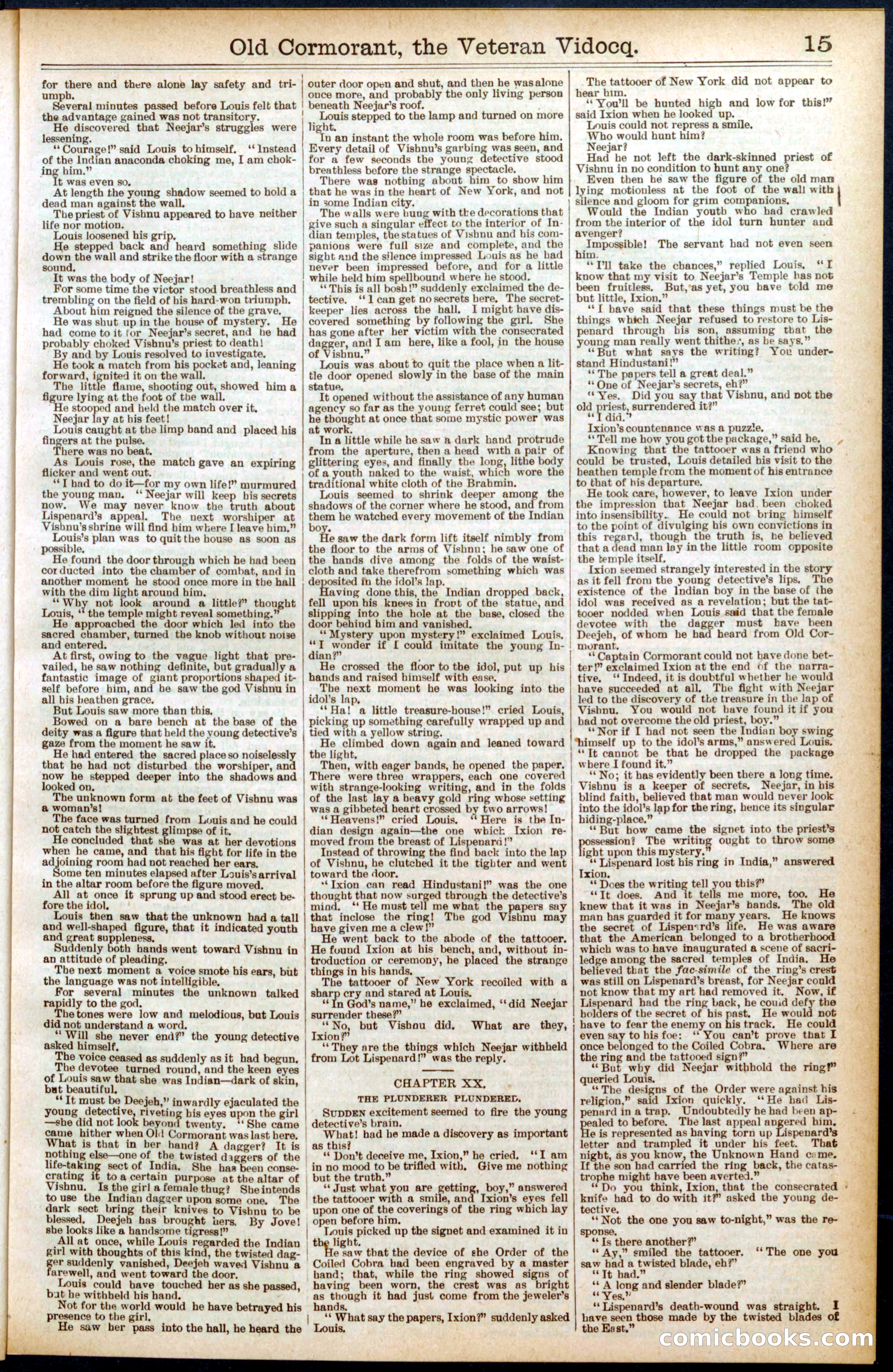 Beadle's Dime Library No. 579 — page 15 of 32