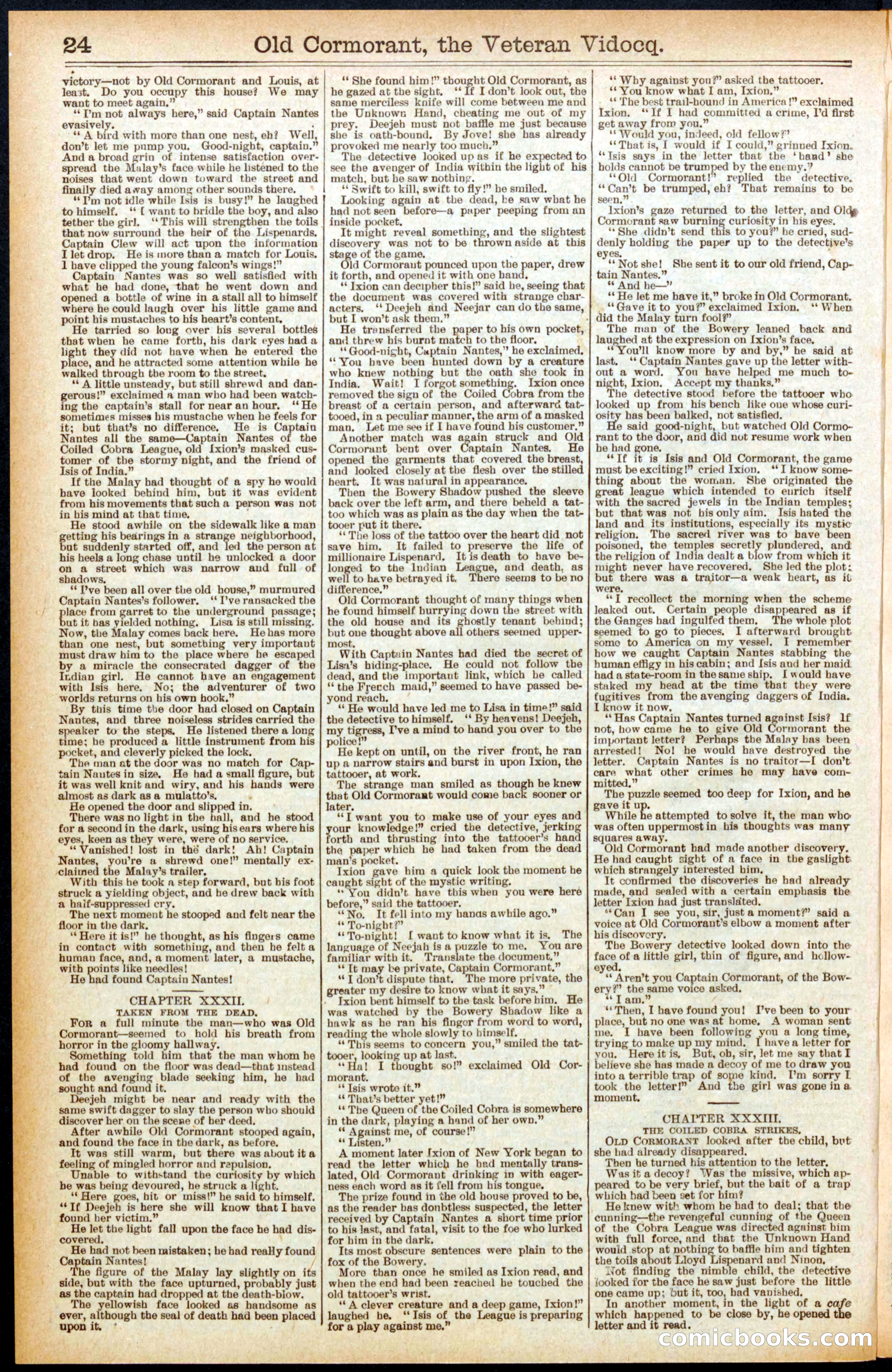 Beadle's Dime Library No. 579 — page 24 of 32