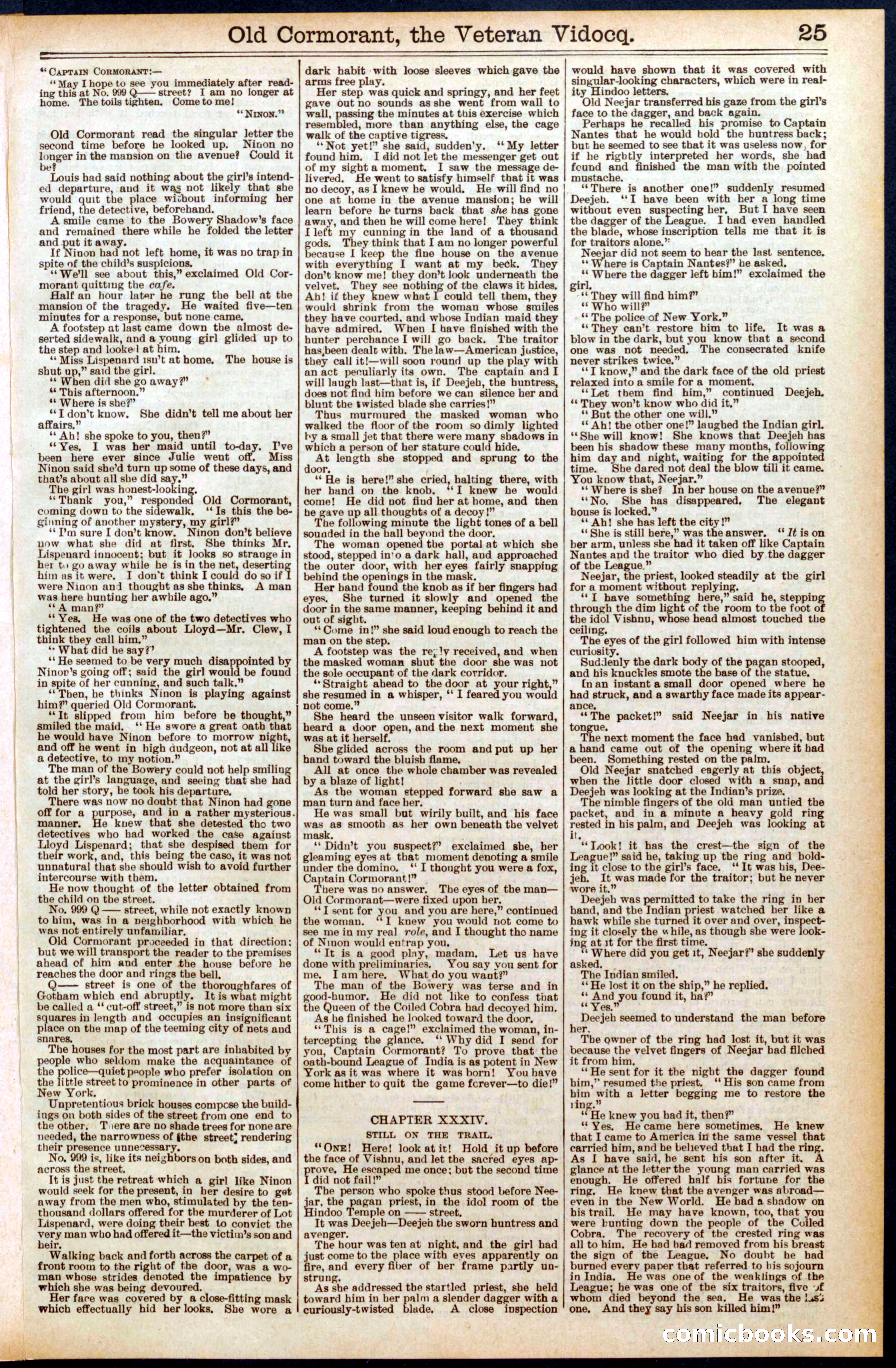 Beadle's Dime Library No. 579 — page 25 of 32