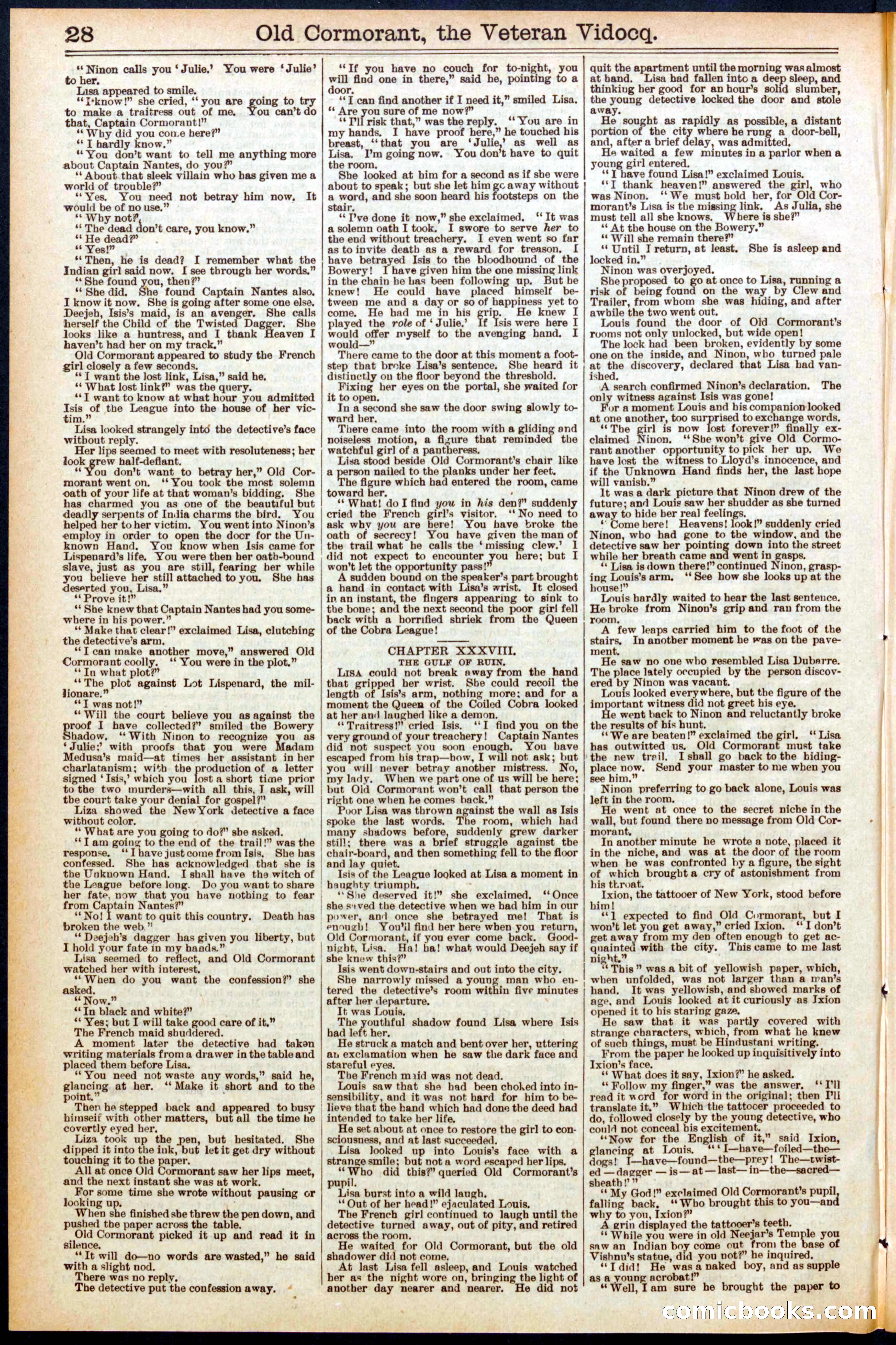 Beadle's Dime Library No. 579 — page 28 of 32