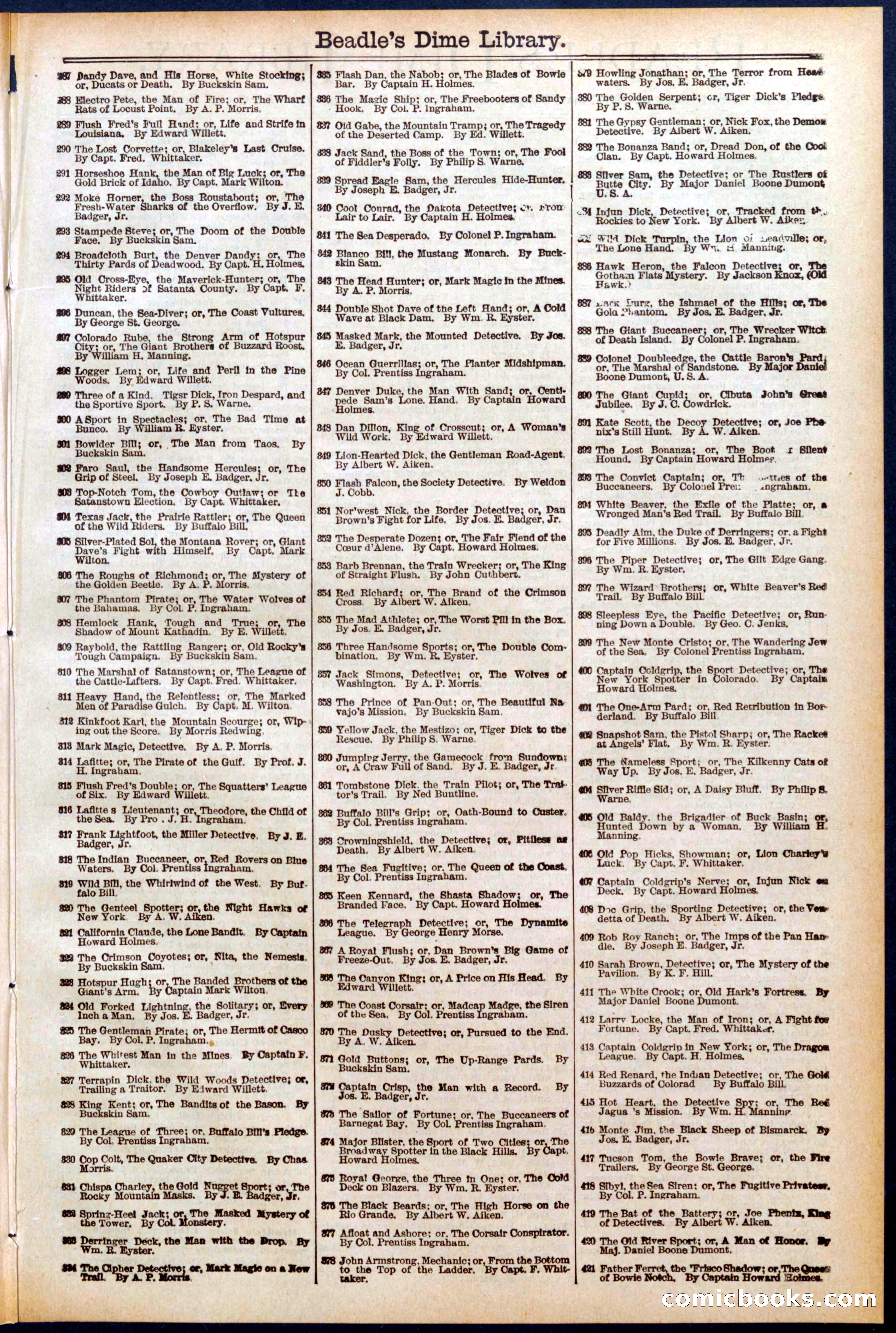 Beadle's Dime Library No. 579 — page 31 of 32