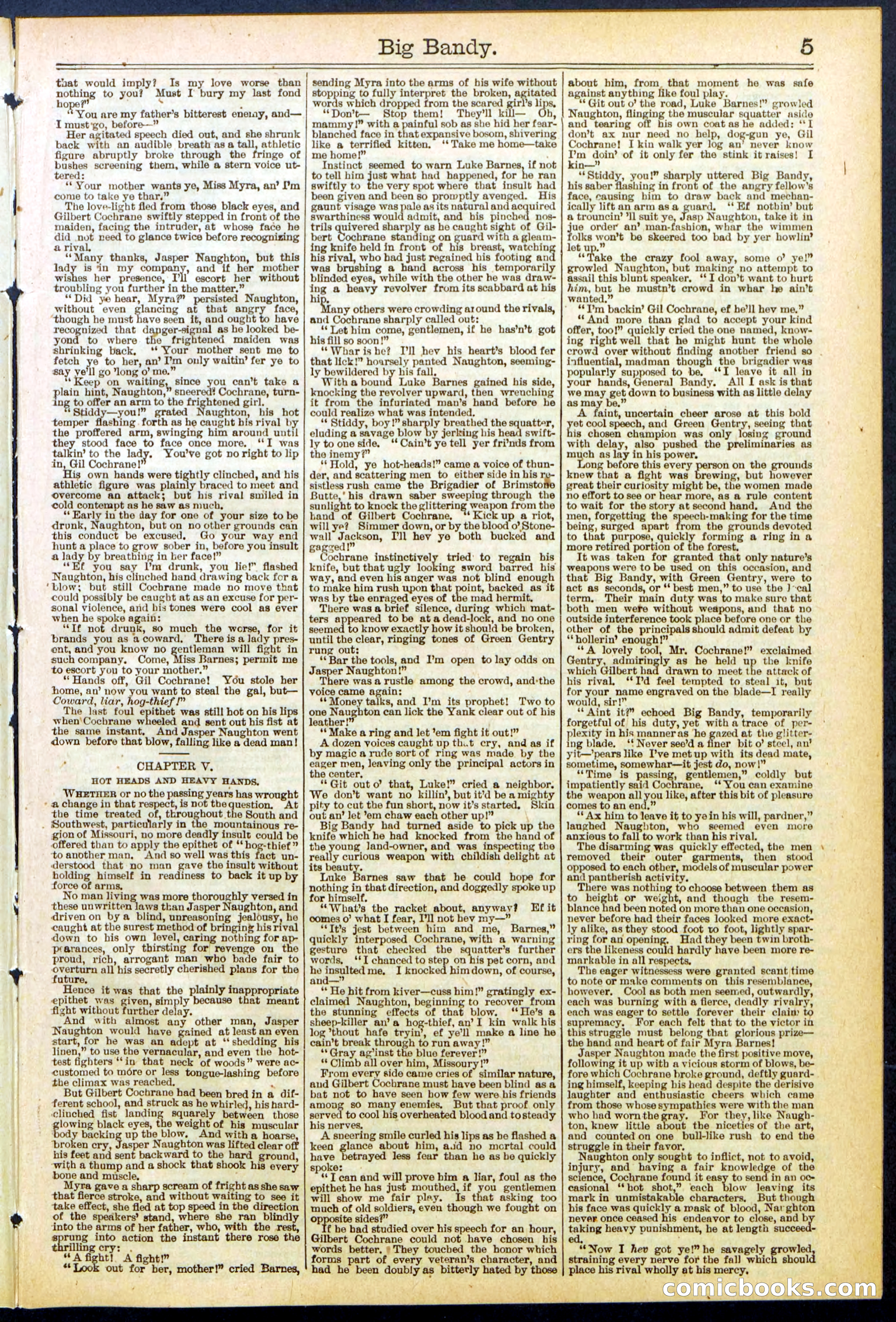 Beadle's Dime Library No. 597 — page 5 of 32