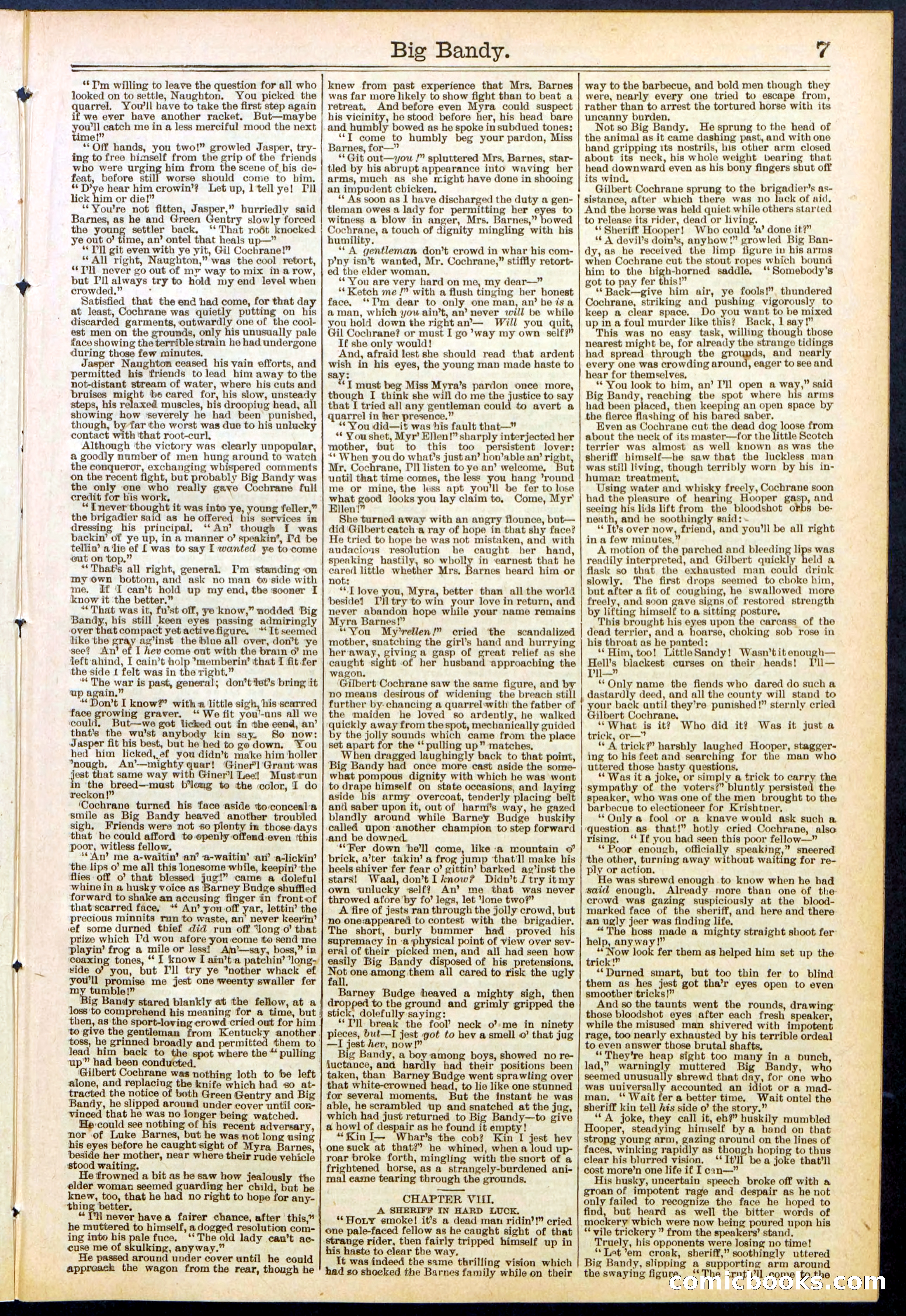Beadle's Dime Library No. 597 — page 7 of 32