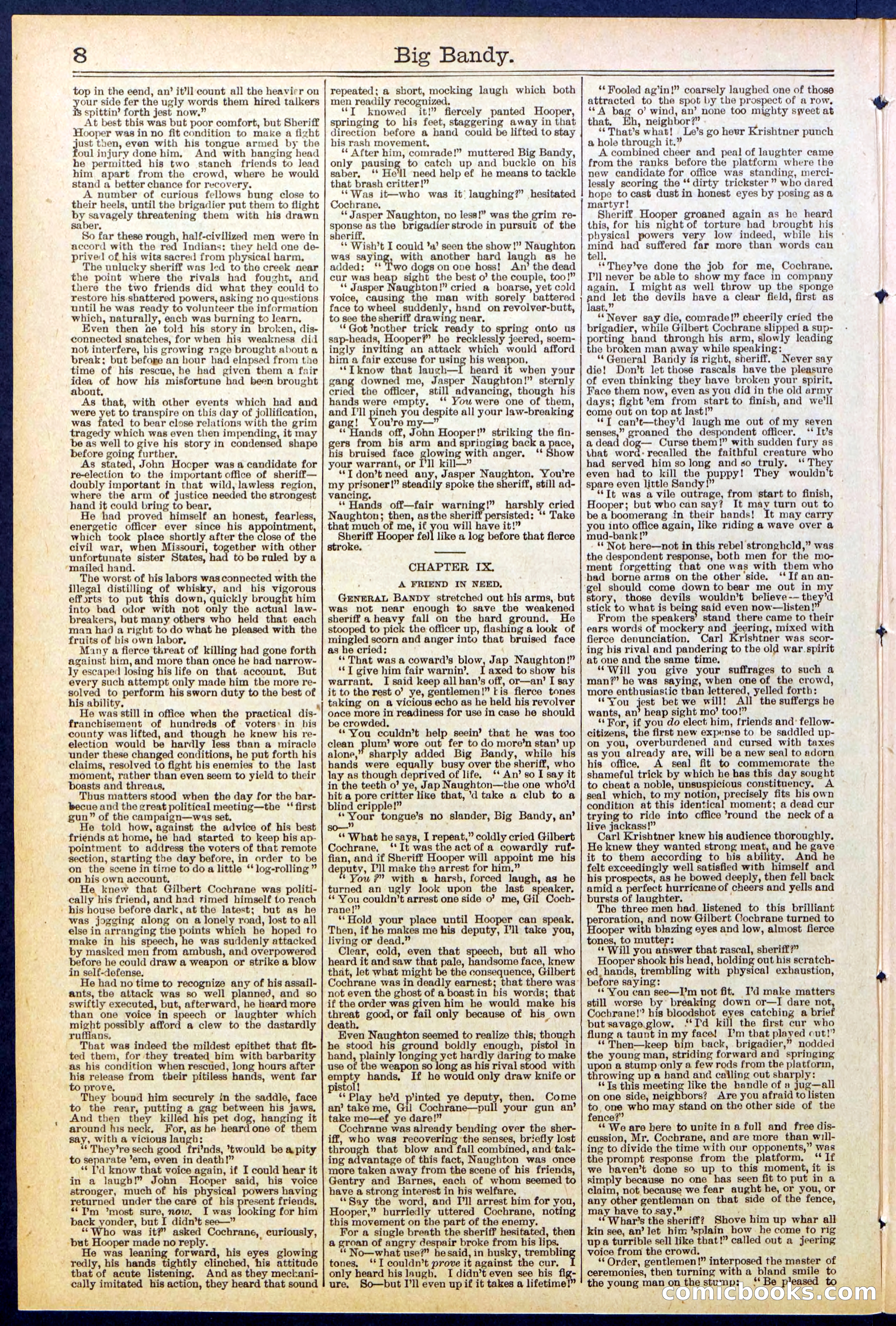Beadle's Dime Library No. 597 — page 8 of 32