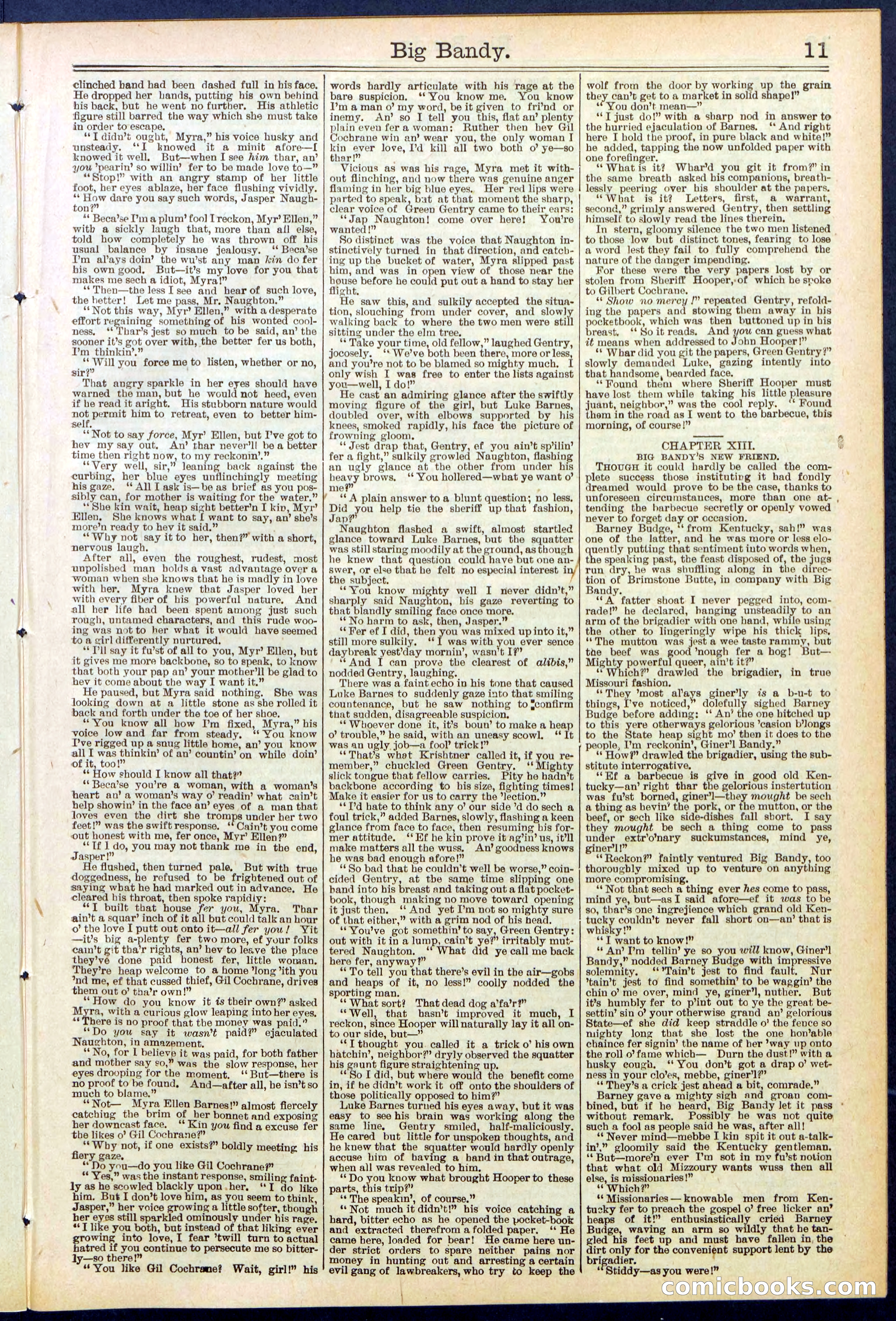 Beadle's Dime Library No. 597 — page 11 of 32