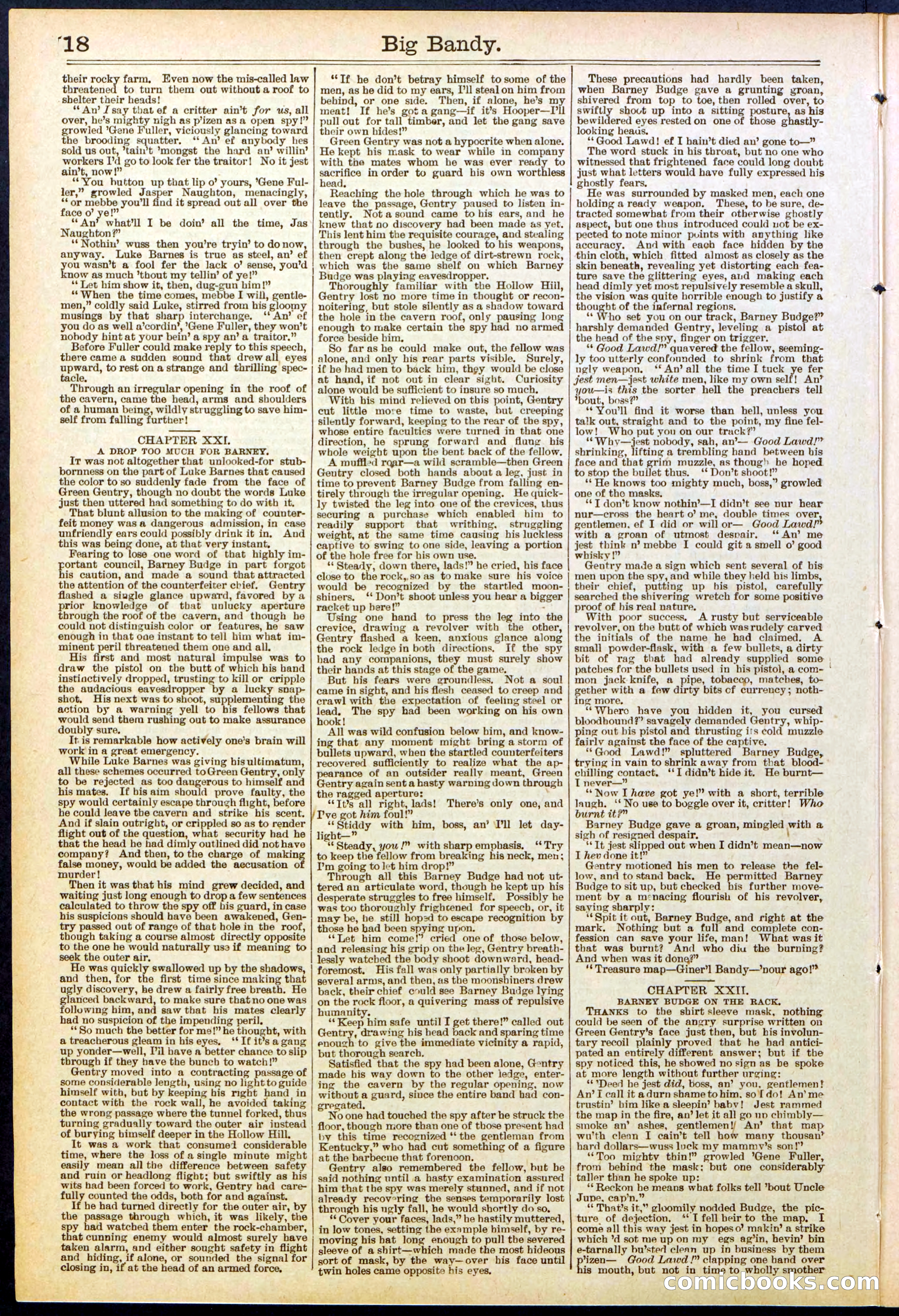 Beadle's Dime Library No. 597 — page 18 of 32