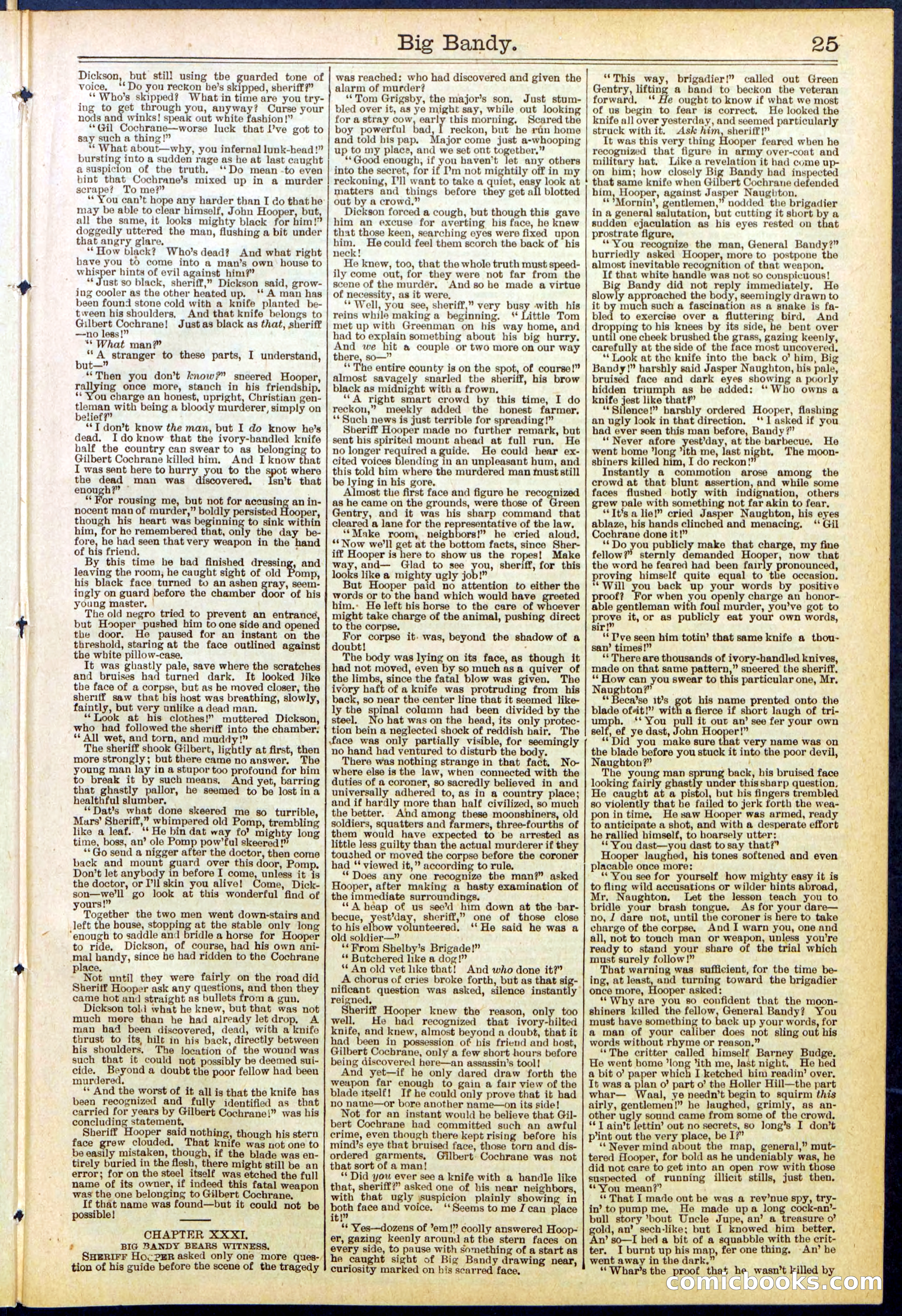 Beadle's Dime Library No. 597 — page 25 of 32