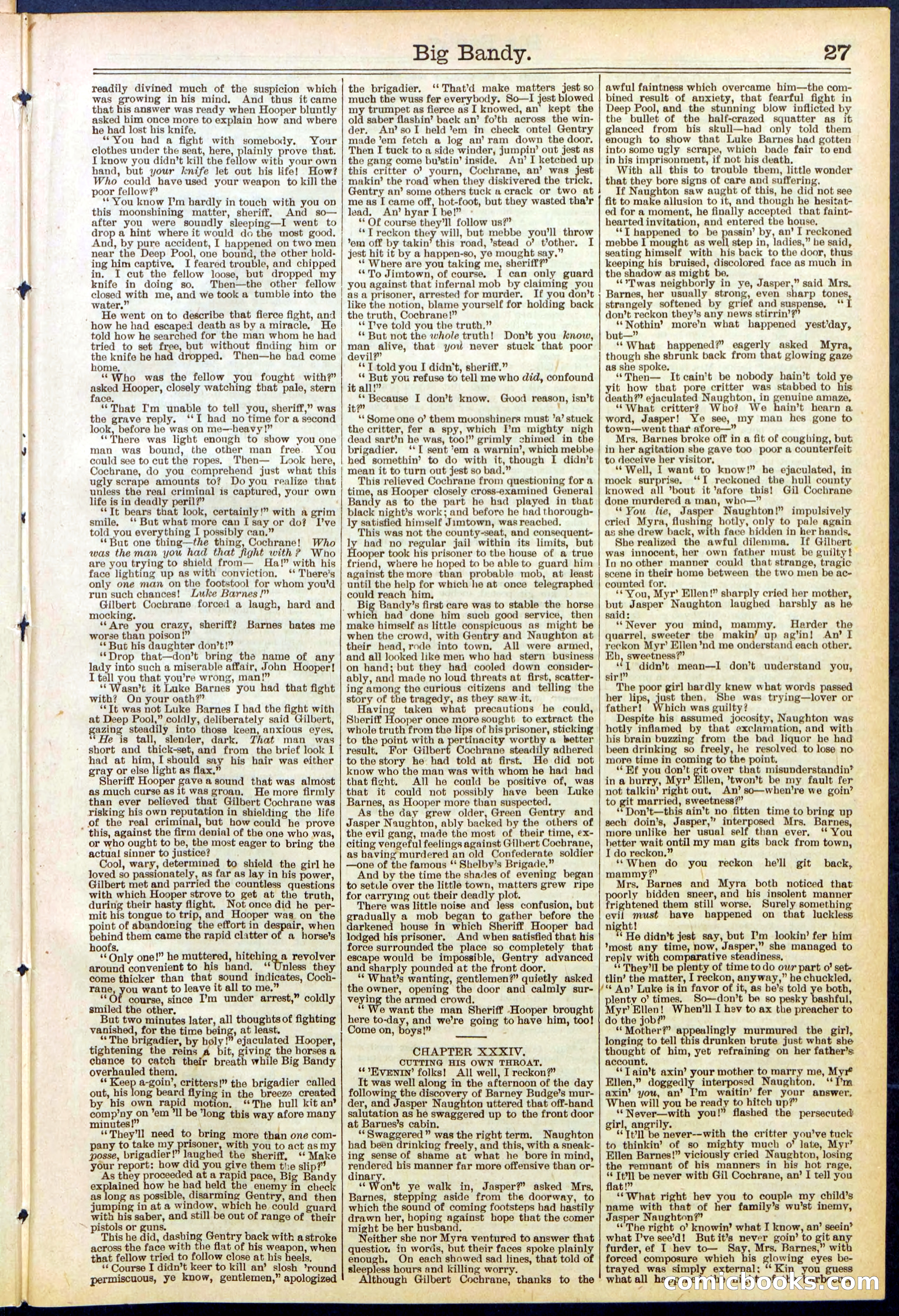 Beadle's Dime Library No. 597 — page 27 of 32