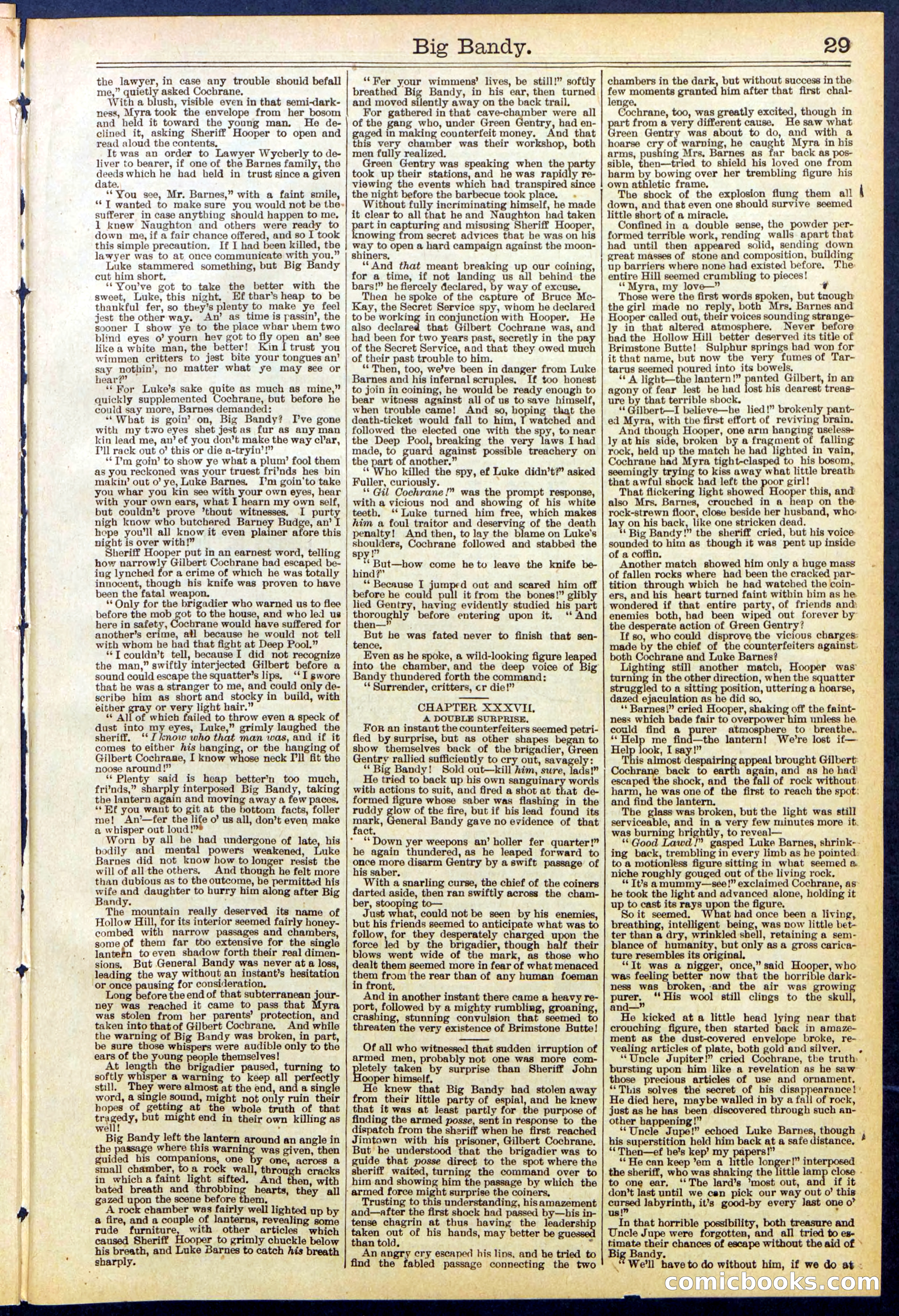 Beadle's Dime Library No. 597 — page 29 of 32