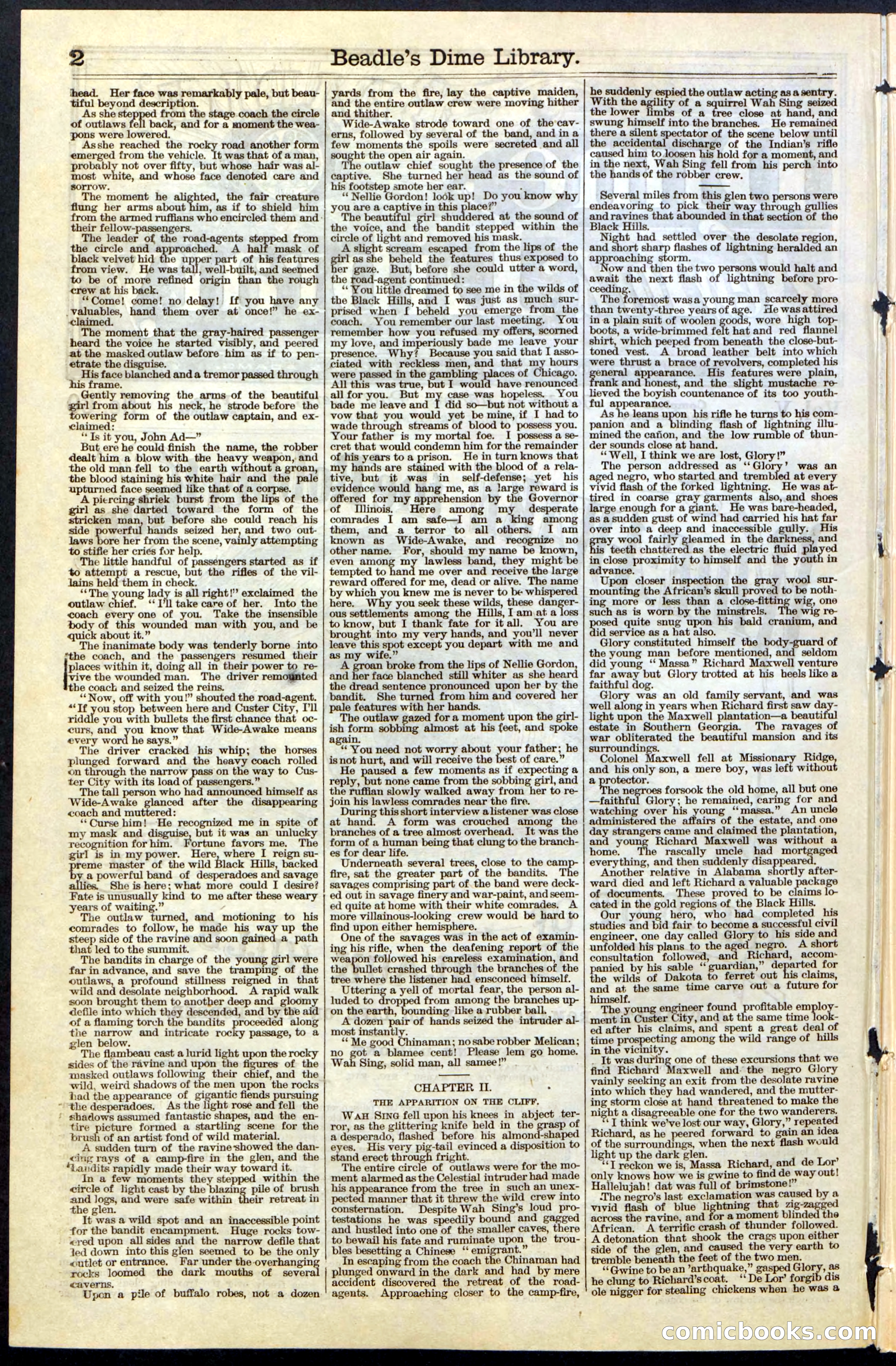 Beadle's New York Dime Library, No. 60 — page 2 of 24