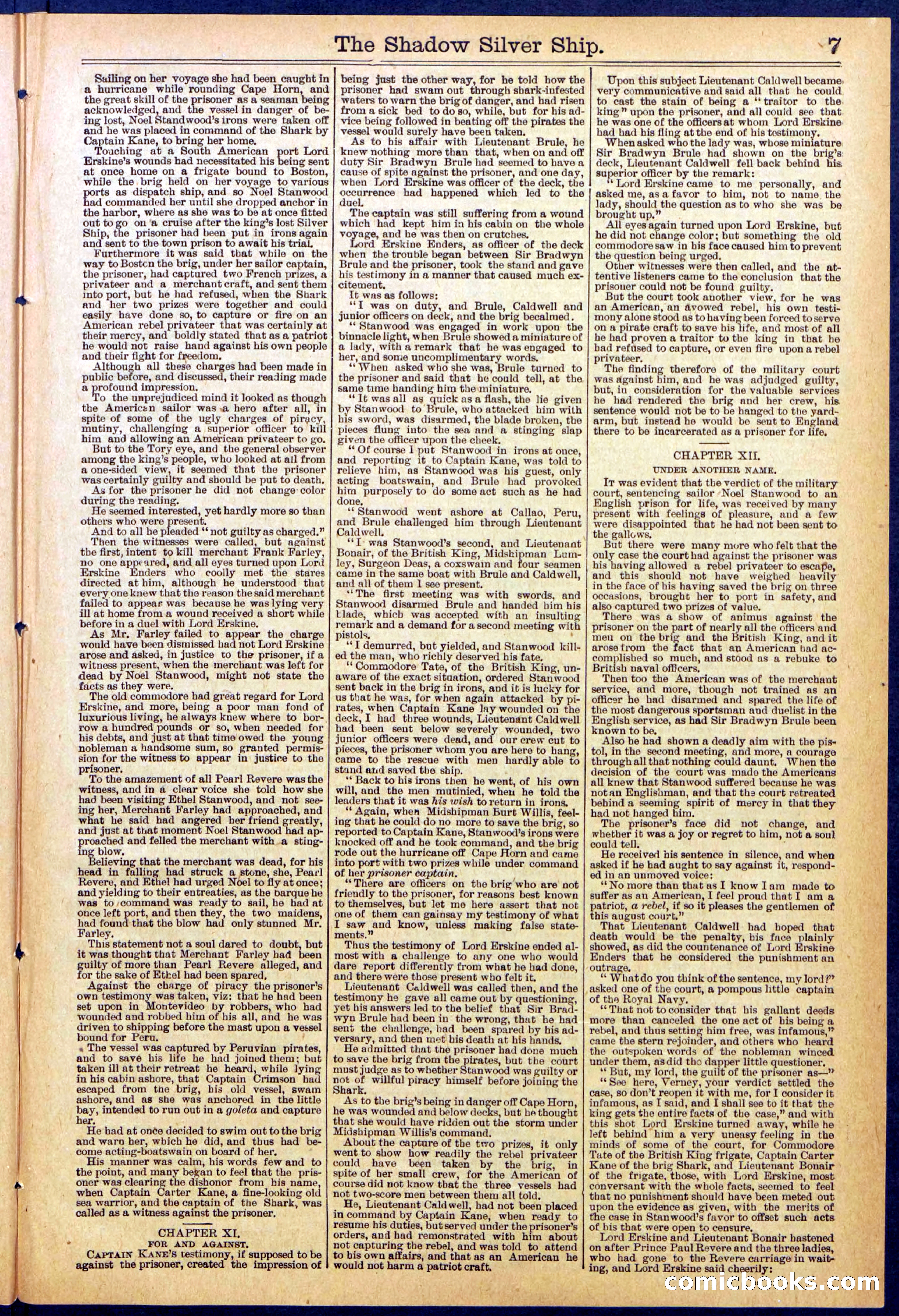 Beadle's New York Dime Library, No. 605 — page 7 of 32