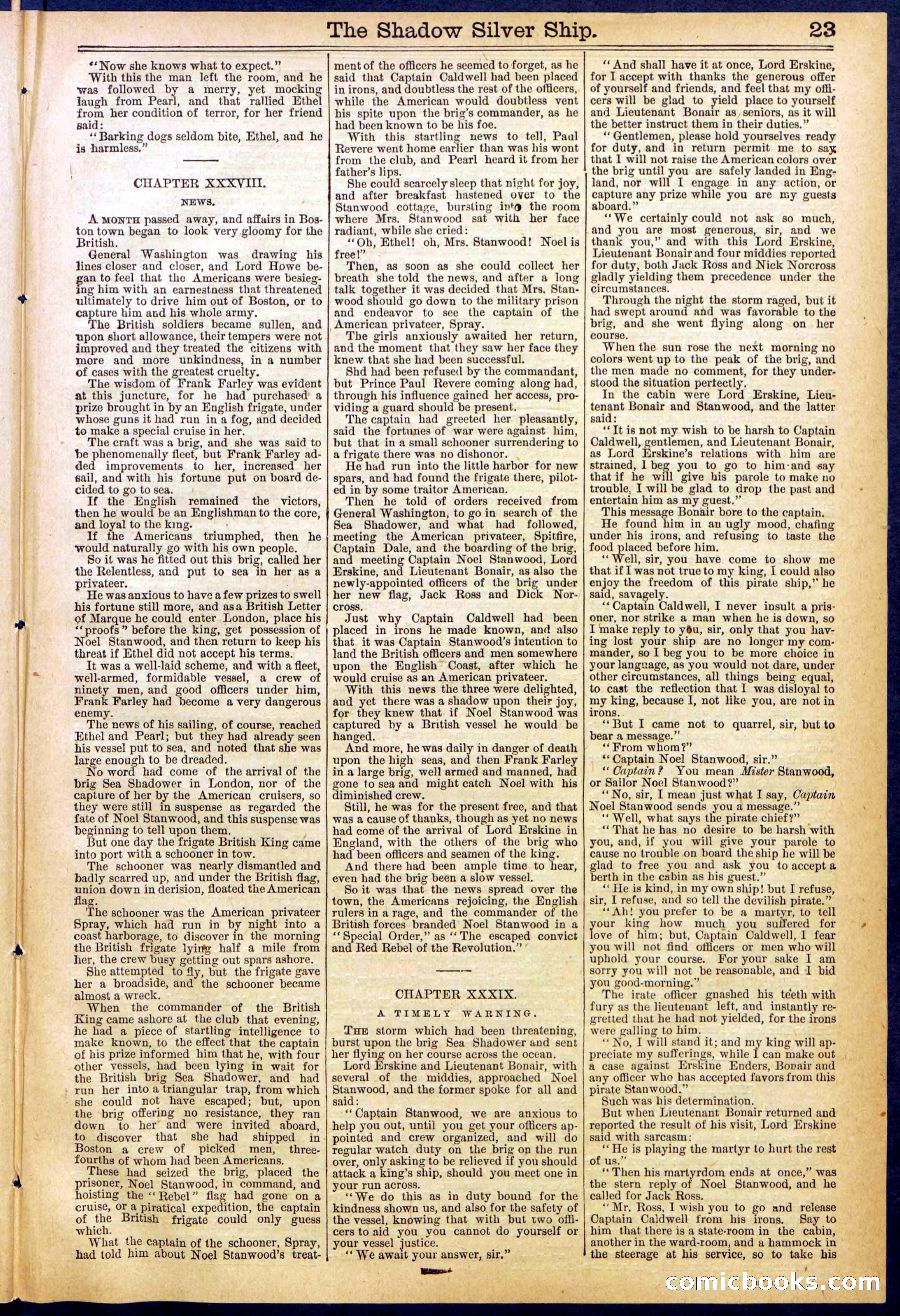 Beadle's New York Dime Library, No. 605 — page 23 of 32