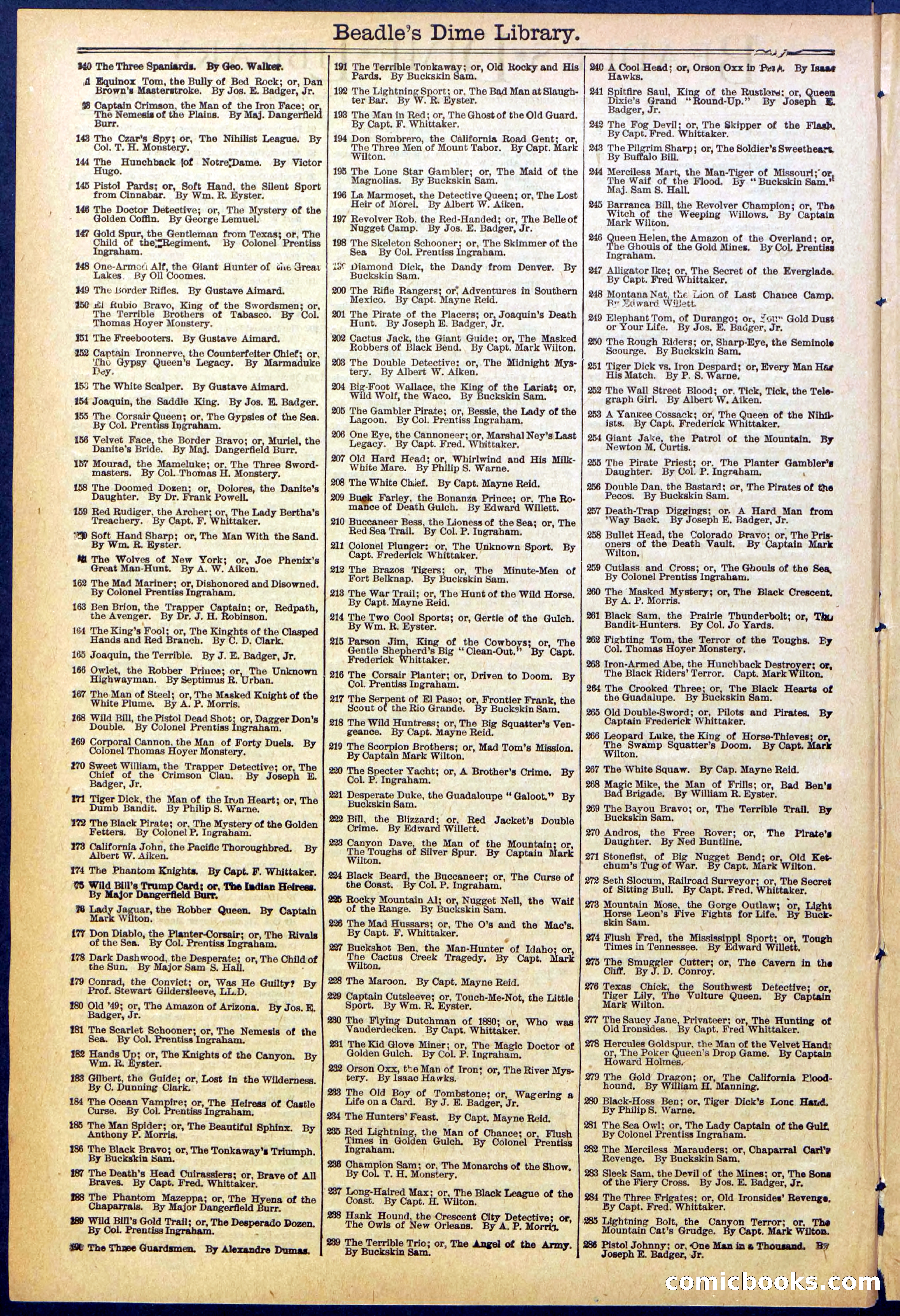 Beadle's New York Dime Library, No. 605 — page 30 of 32