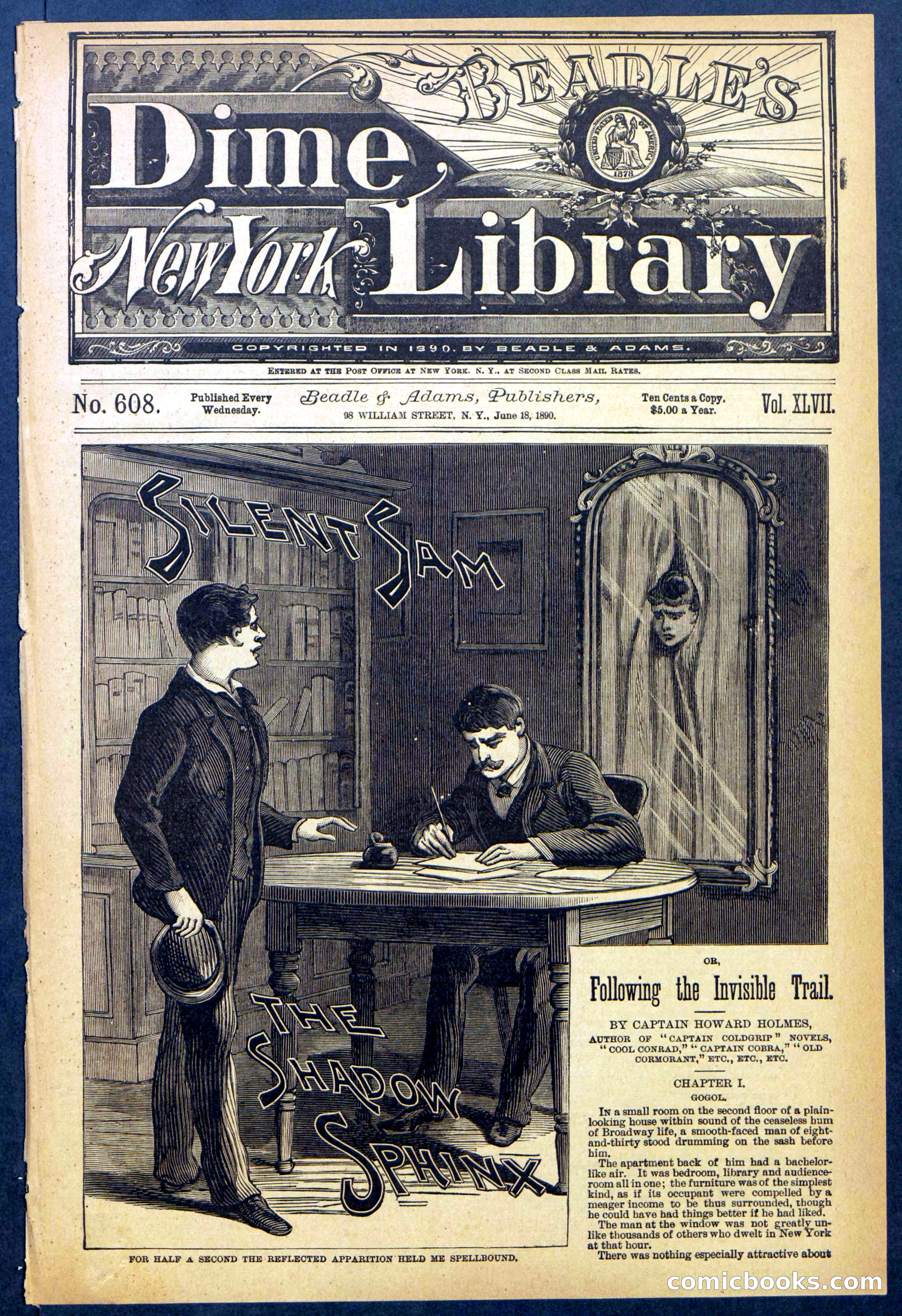 Beadle's New York Dime Library No. 608 — page 1 of 32