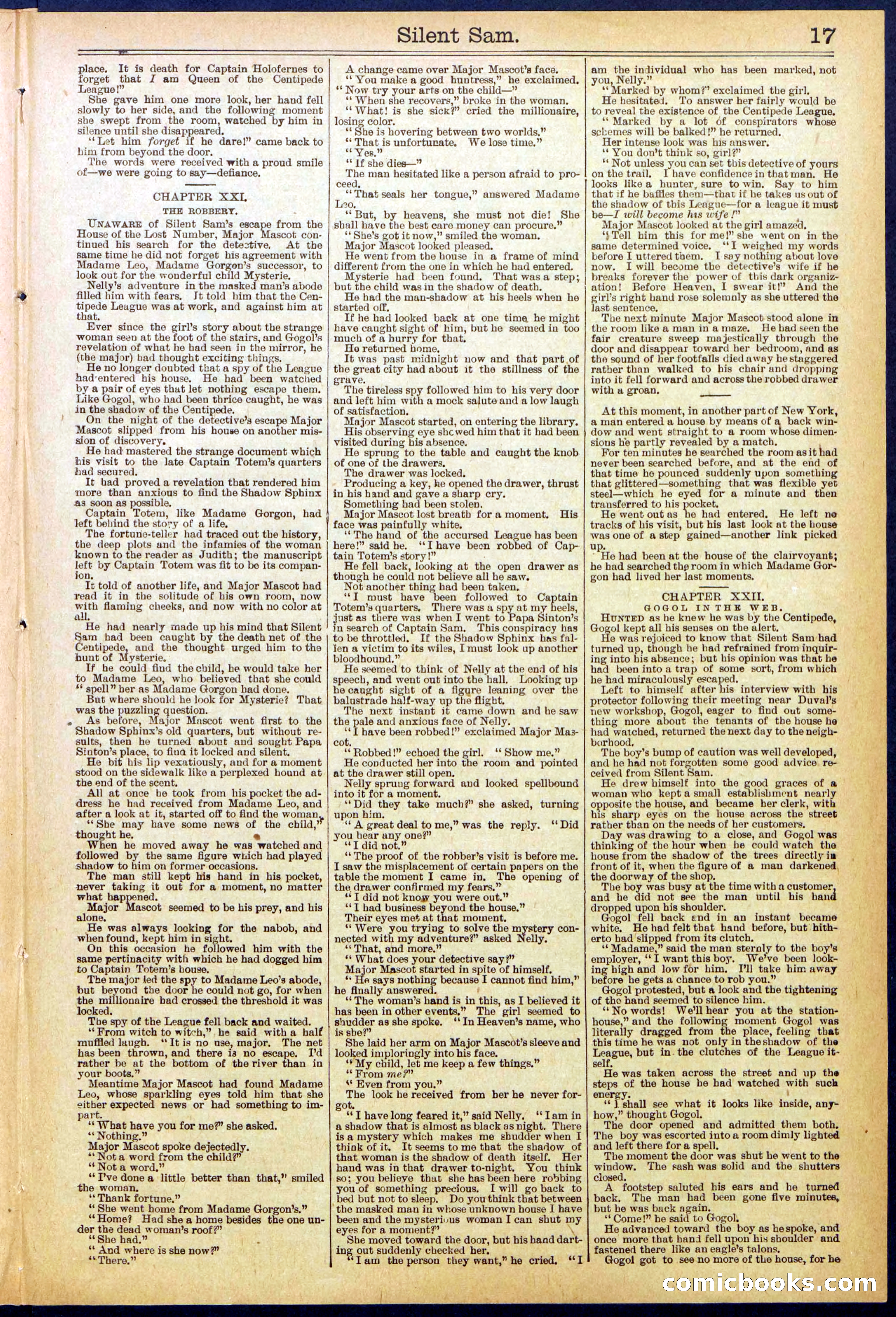Beadle's New York Dime Library No. 608 — page 17 of 32