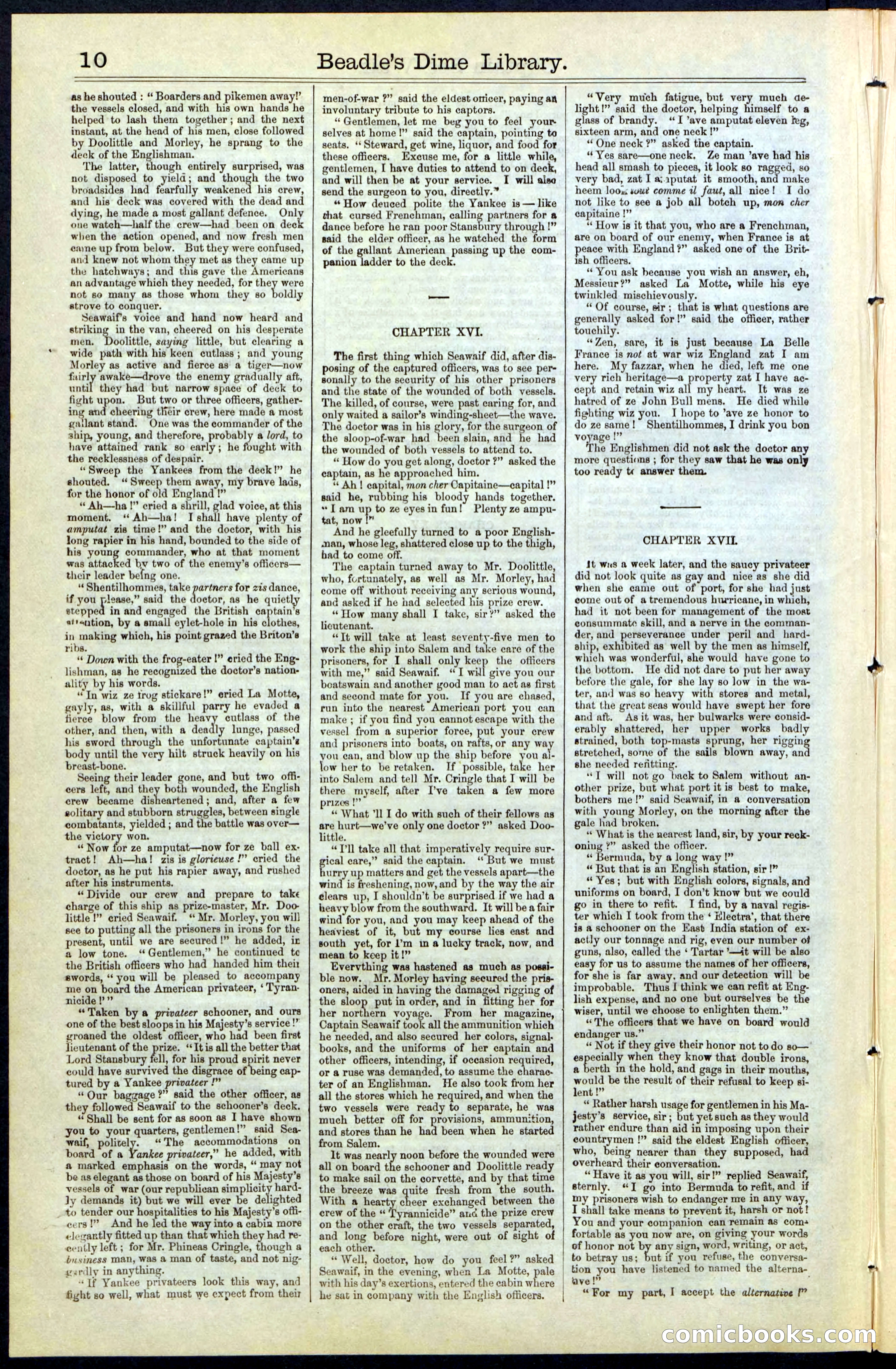 Beadle's New York Dime Library No. 61 — page 10 of 48