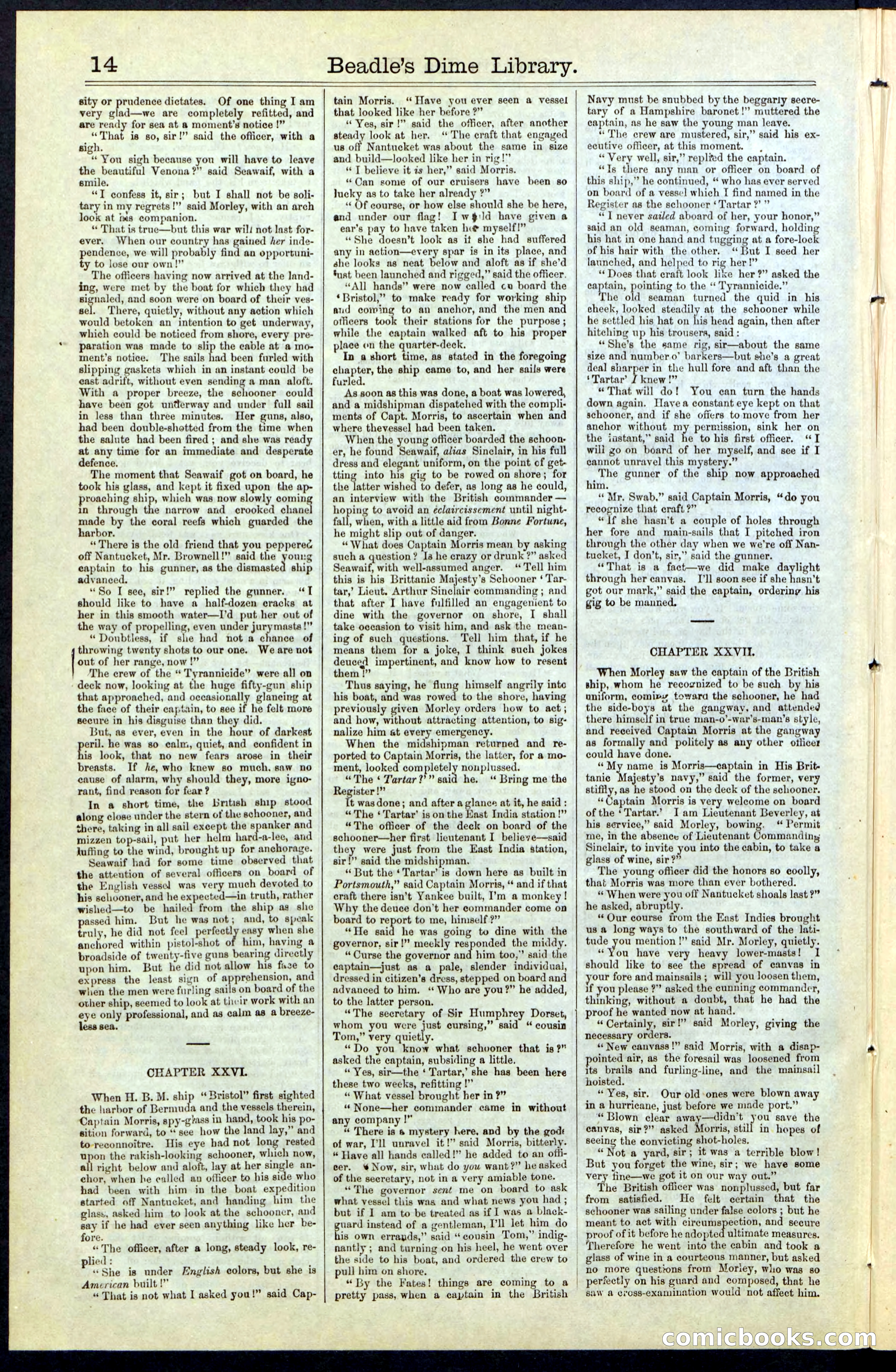 Beadle's New York Dime Library No. 61 — page 14 of 48