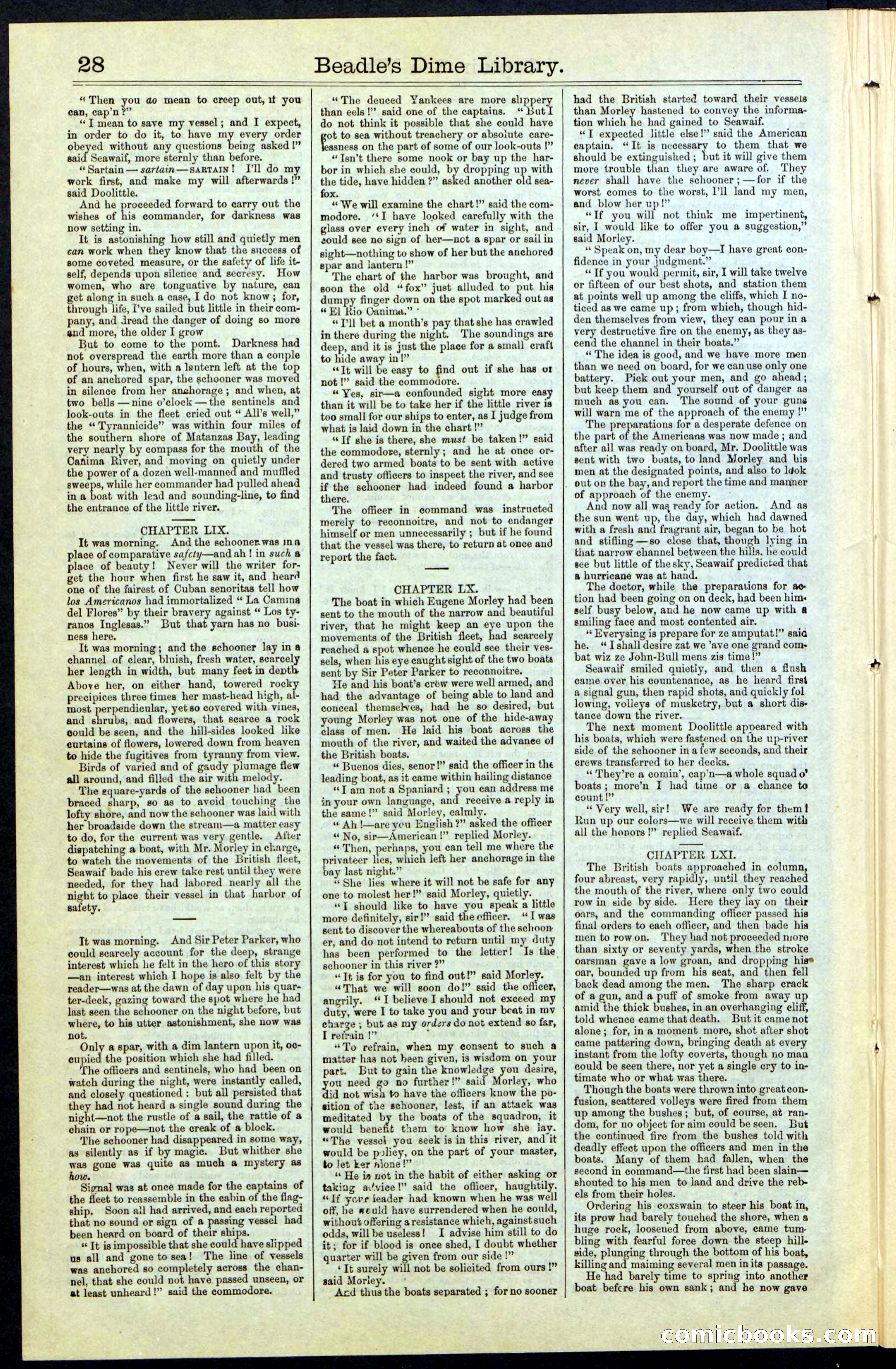 Beadle's New York Dime Library No. 61 — page 28 of 48