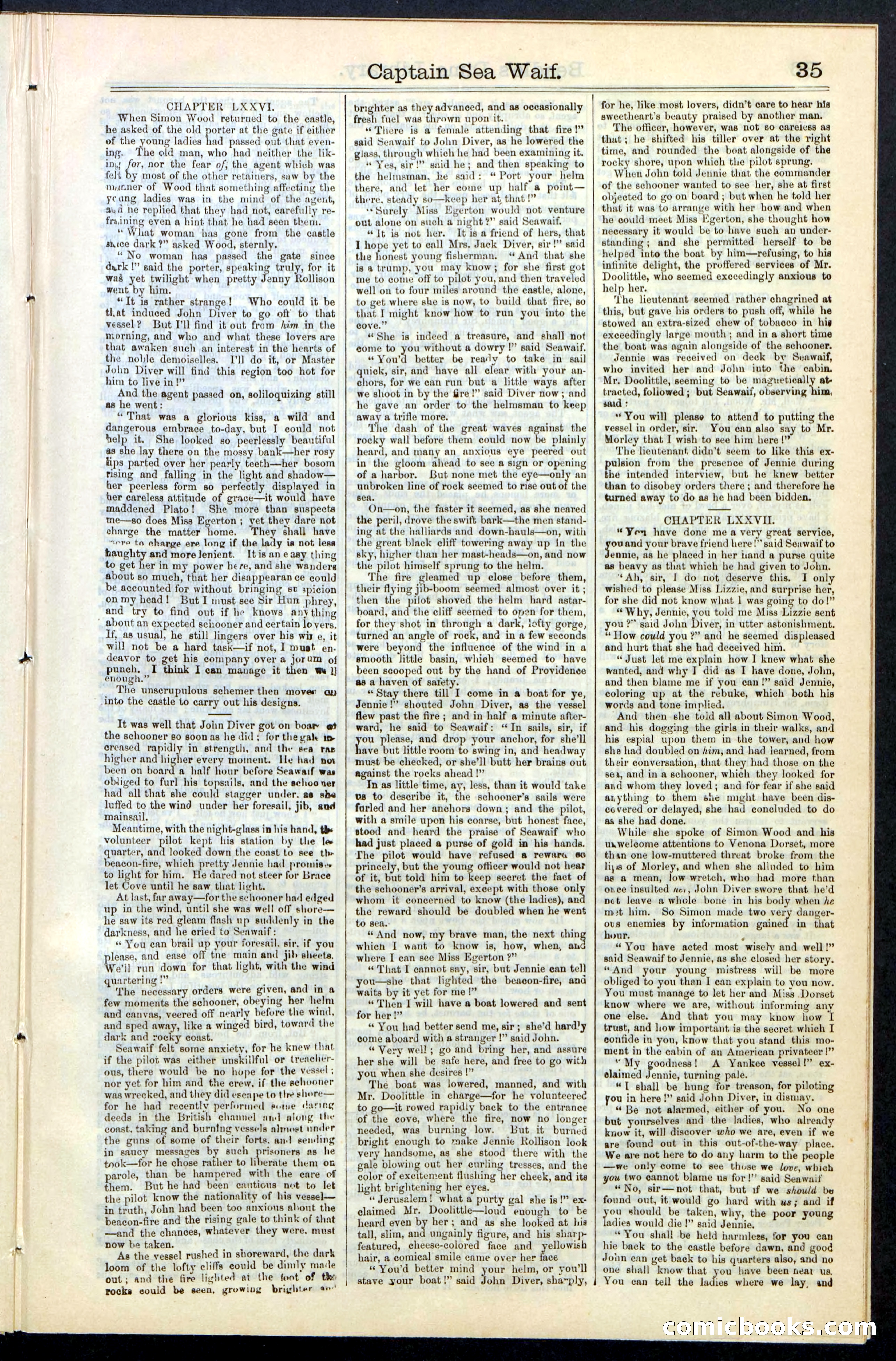 Beadle's New York Dime Library No. 61 — page 35 of 48