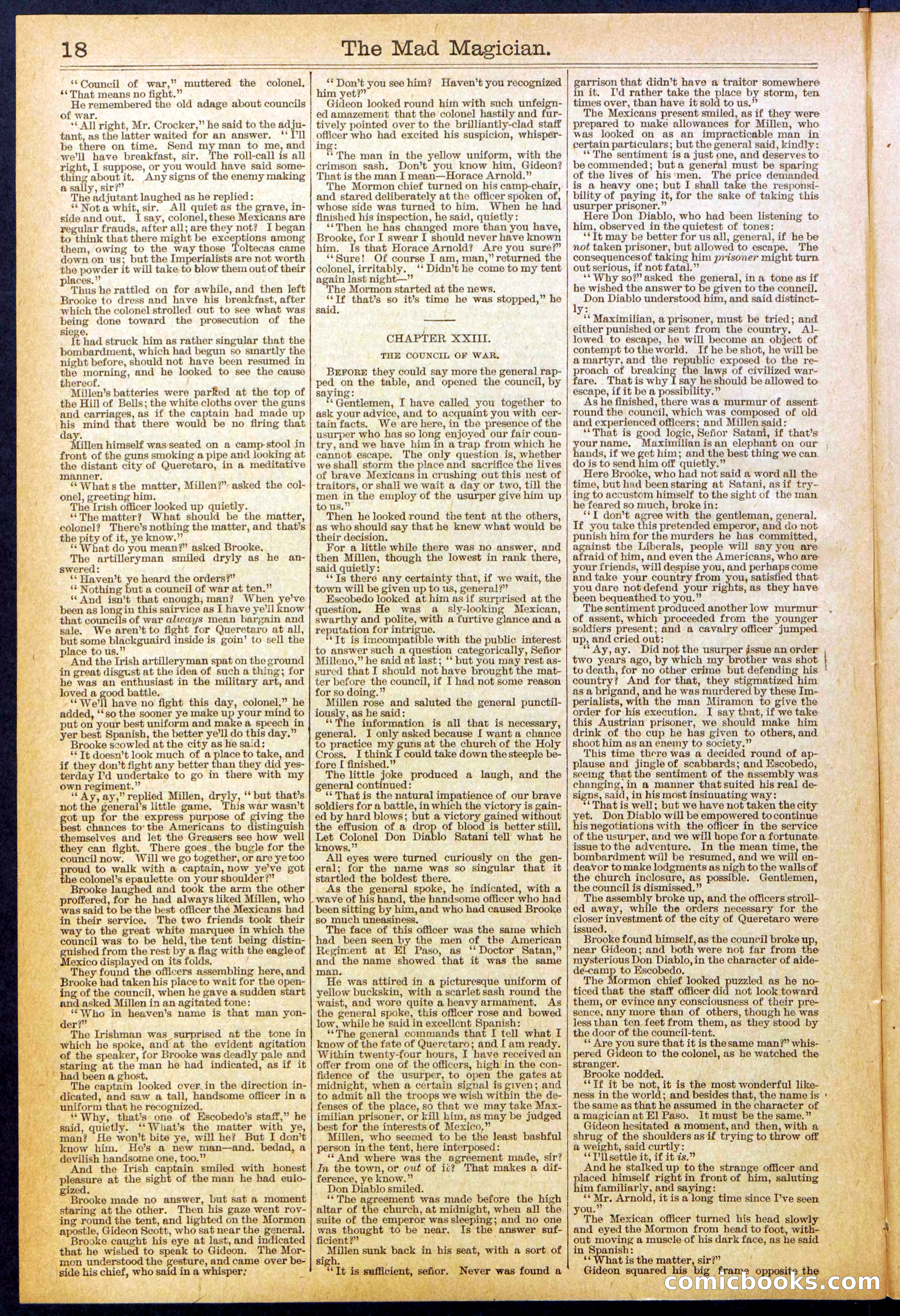 Beadle's New York Dime Library No. 614 — page 18 of 32