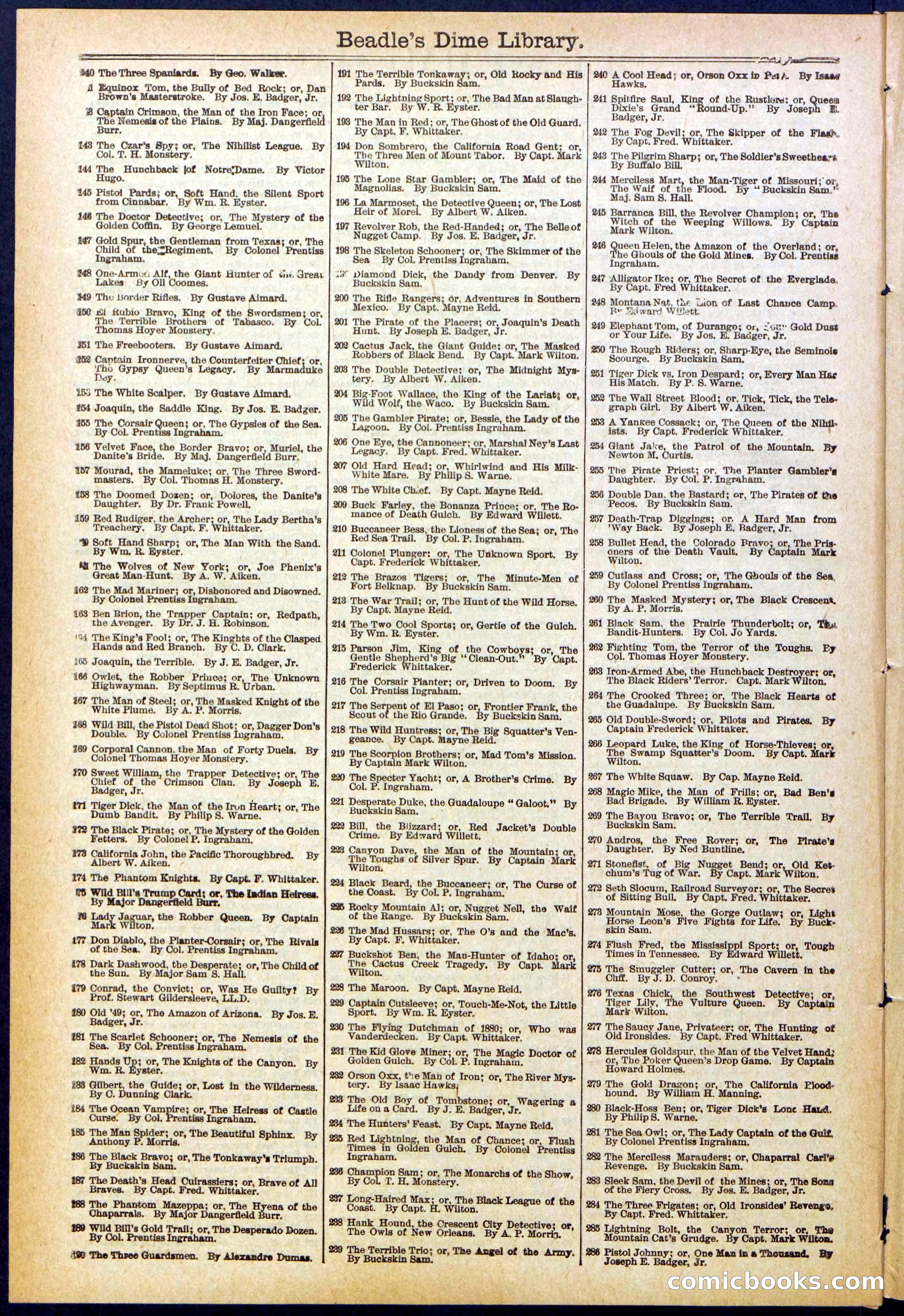 Beadle's New York Dime Library No. 614 — page 30 of 32