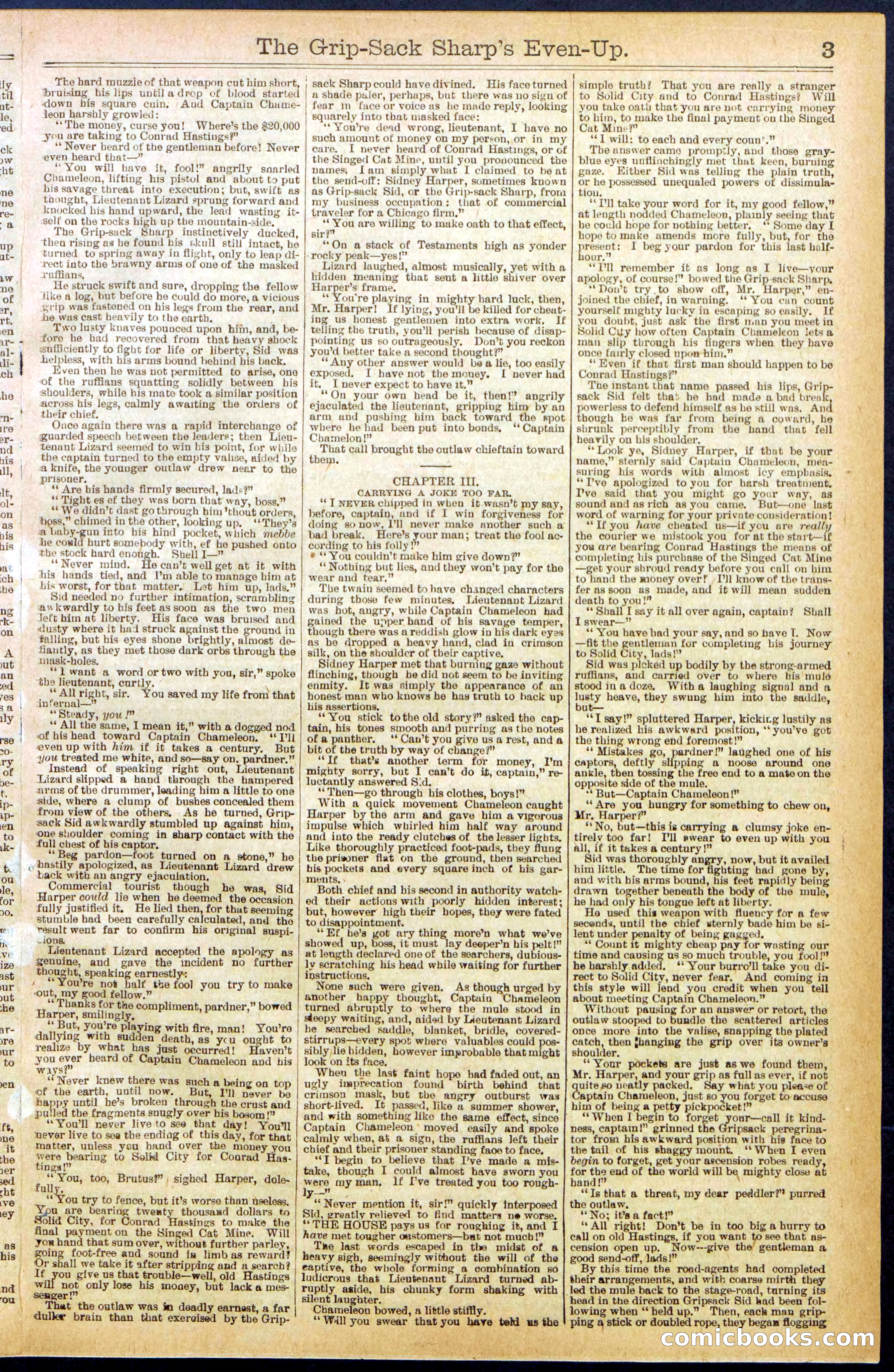 Beadle's New York Dime Library No. 617 — page 3 of 32