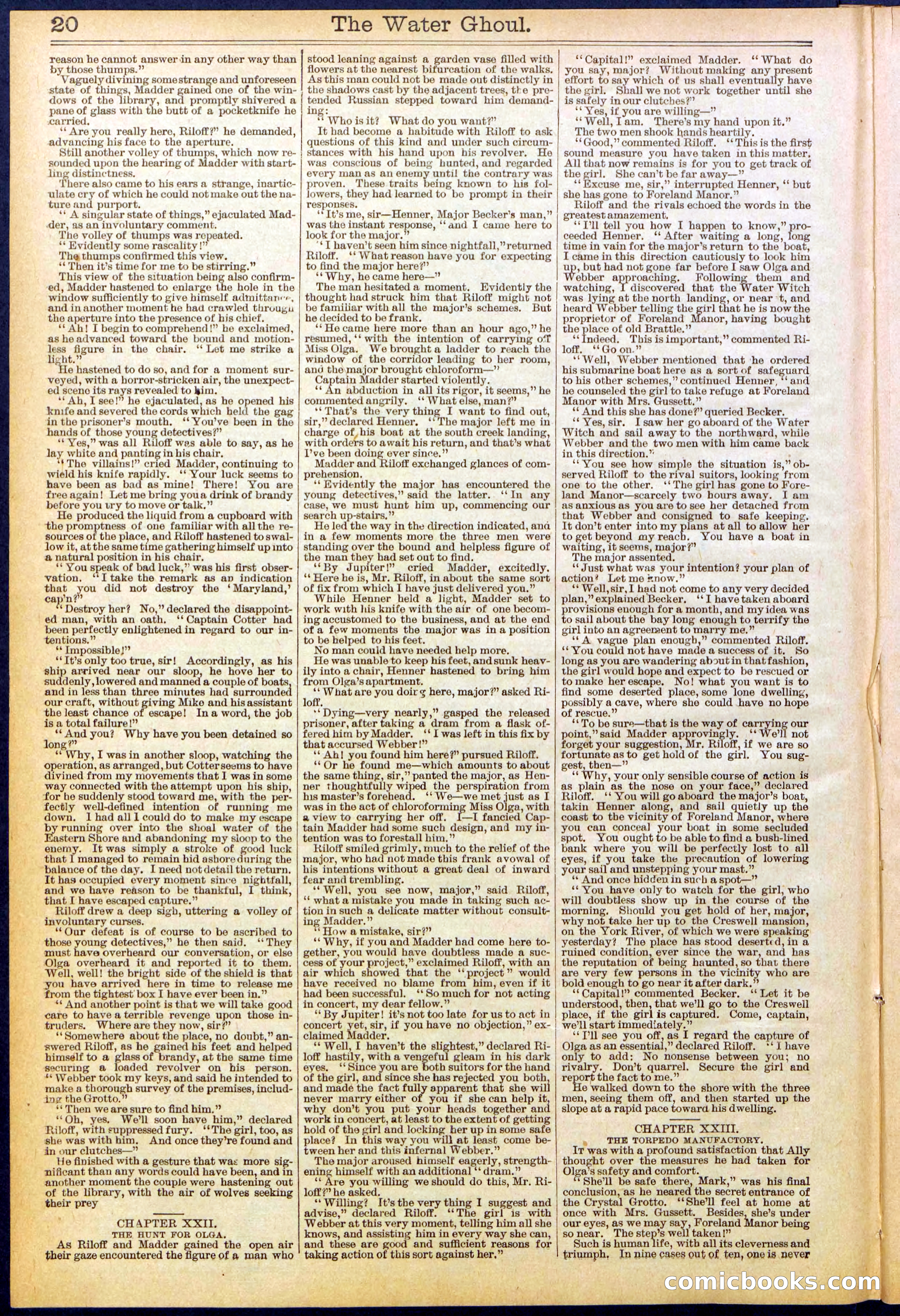 Beadle's New York Dime Library No. 624 — page 20 of 32