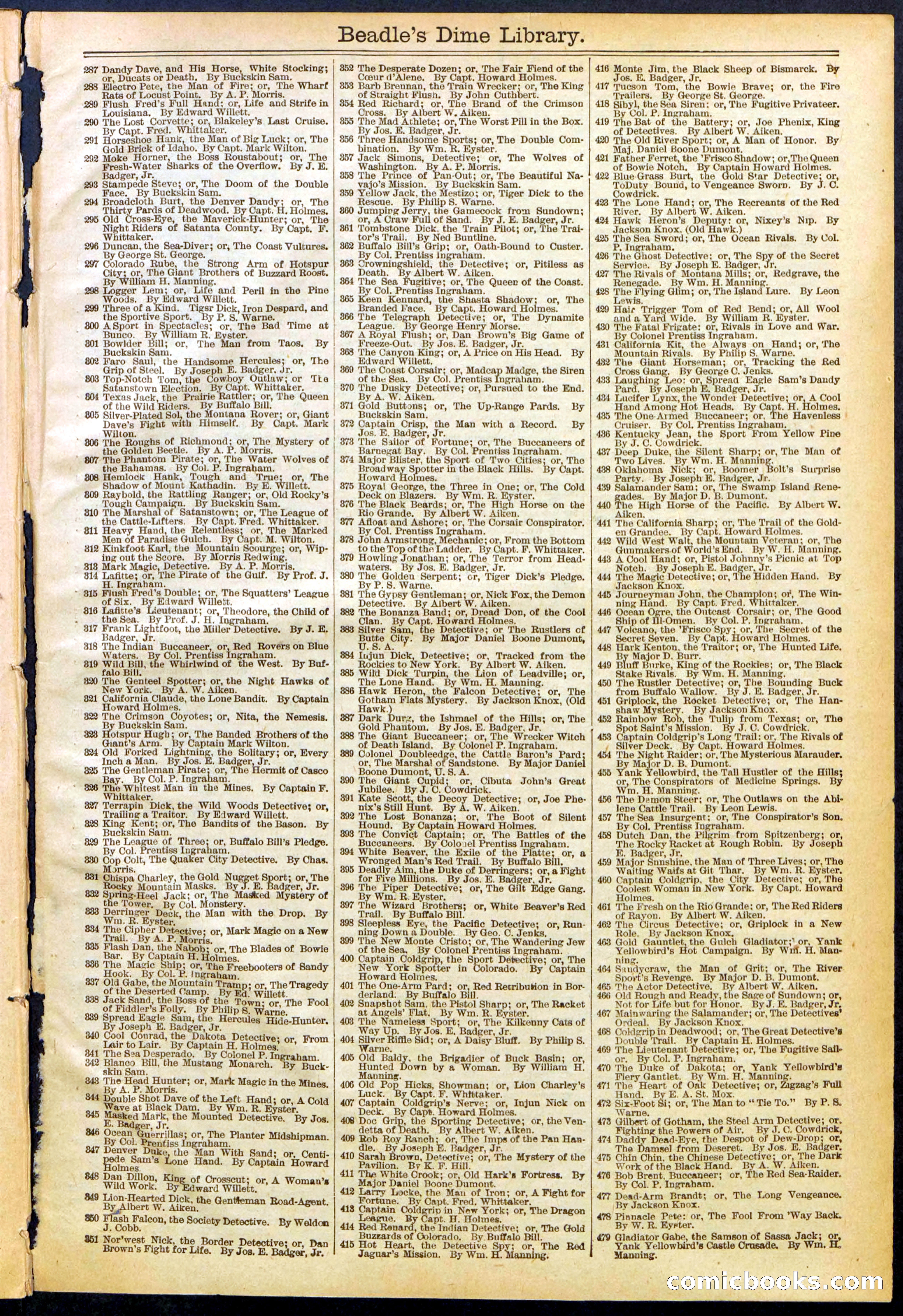 Beadle's New York Dime Library No. 624 — page 31 of 32