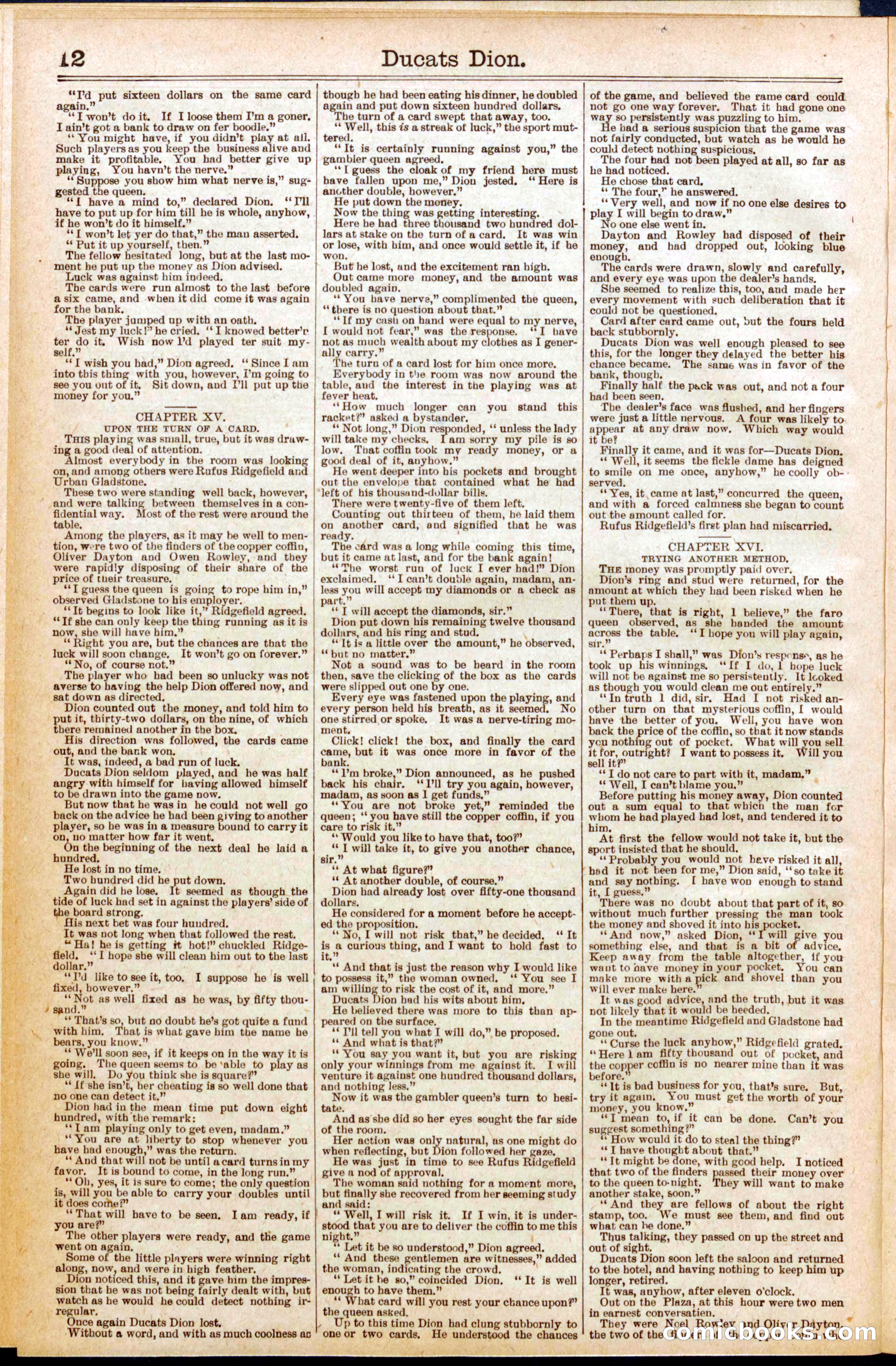 Beadle's Dime Library No. 626 — page 12 of 32
