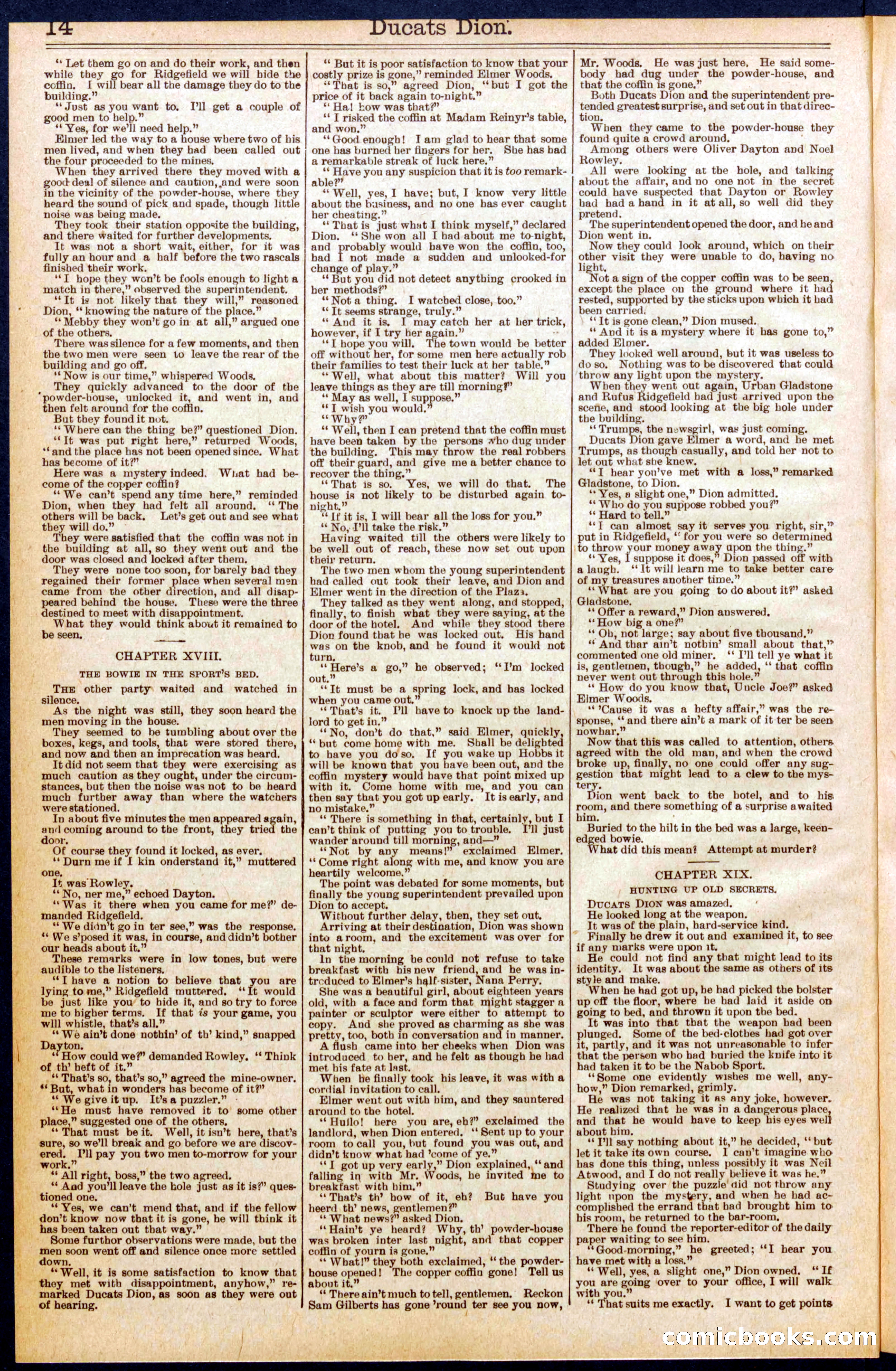 Beadle's Dime Library No. 626 — page 14 of 32