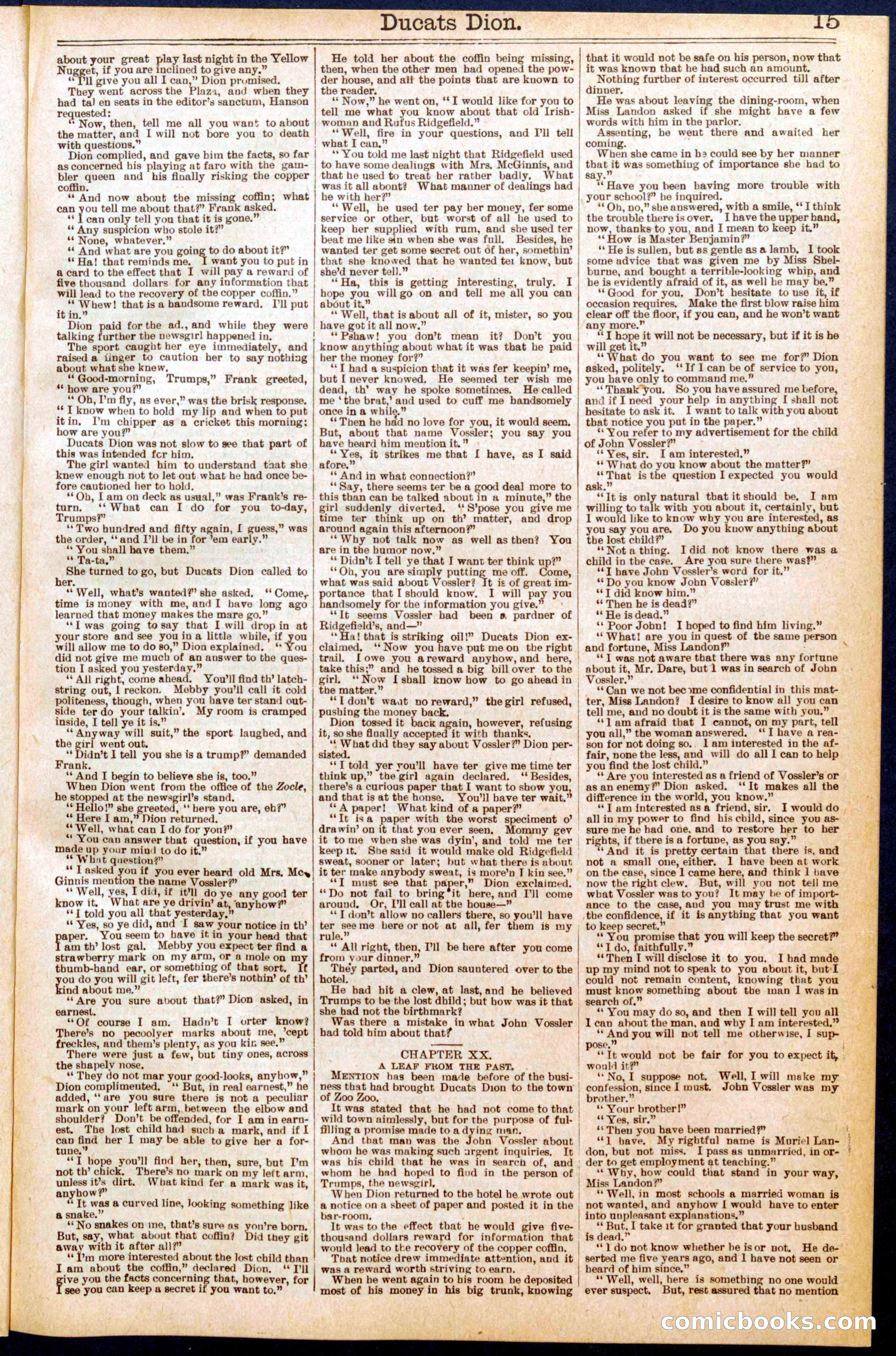 Beadle's Dime Library No. 626 — page 15 of 32