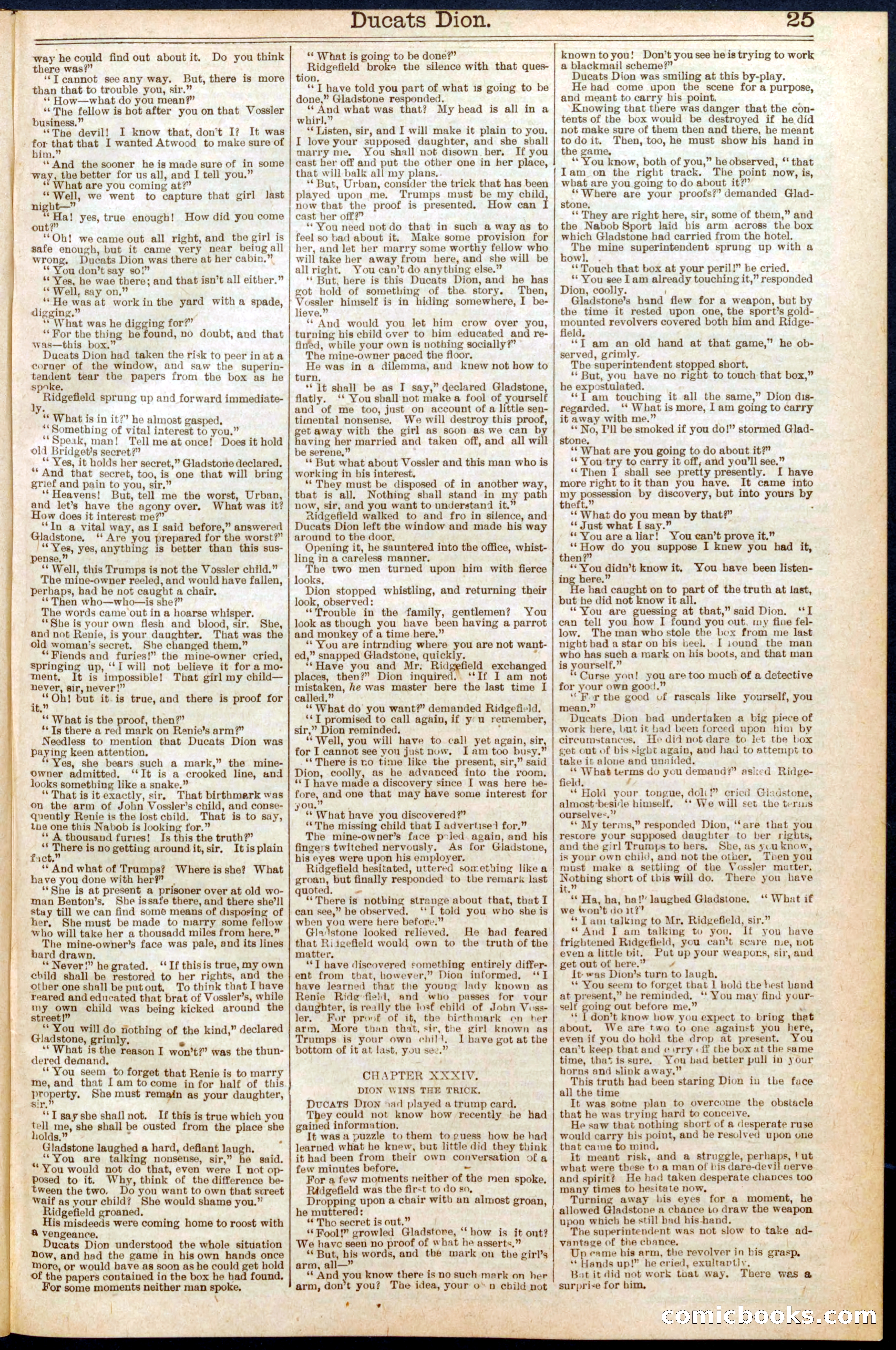 Beadle's Dime Library No. 626 — page 25 of 32