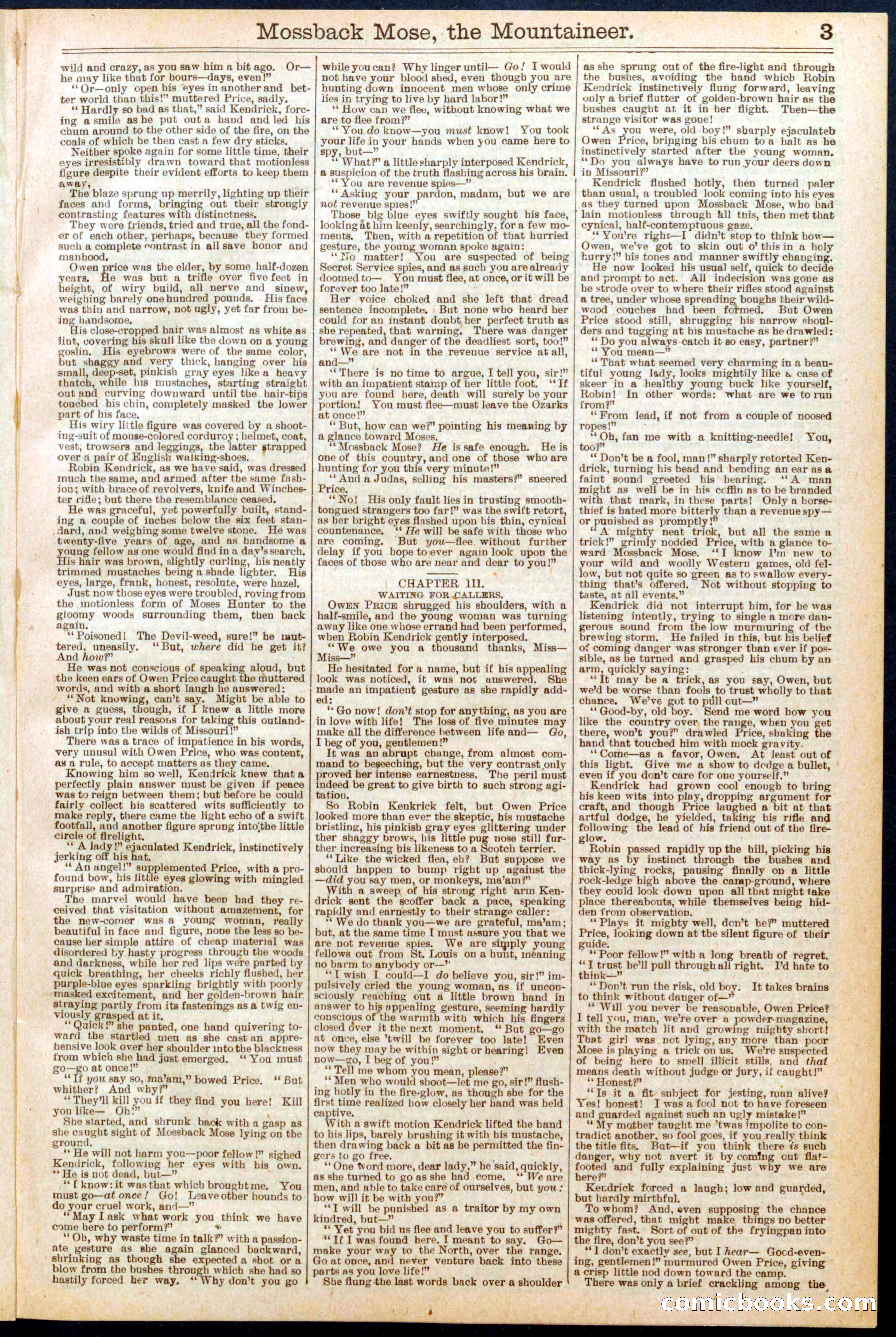 Beadle's Dime Library No. 627 — page 3 of 38