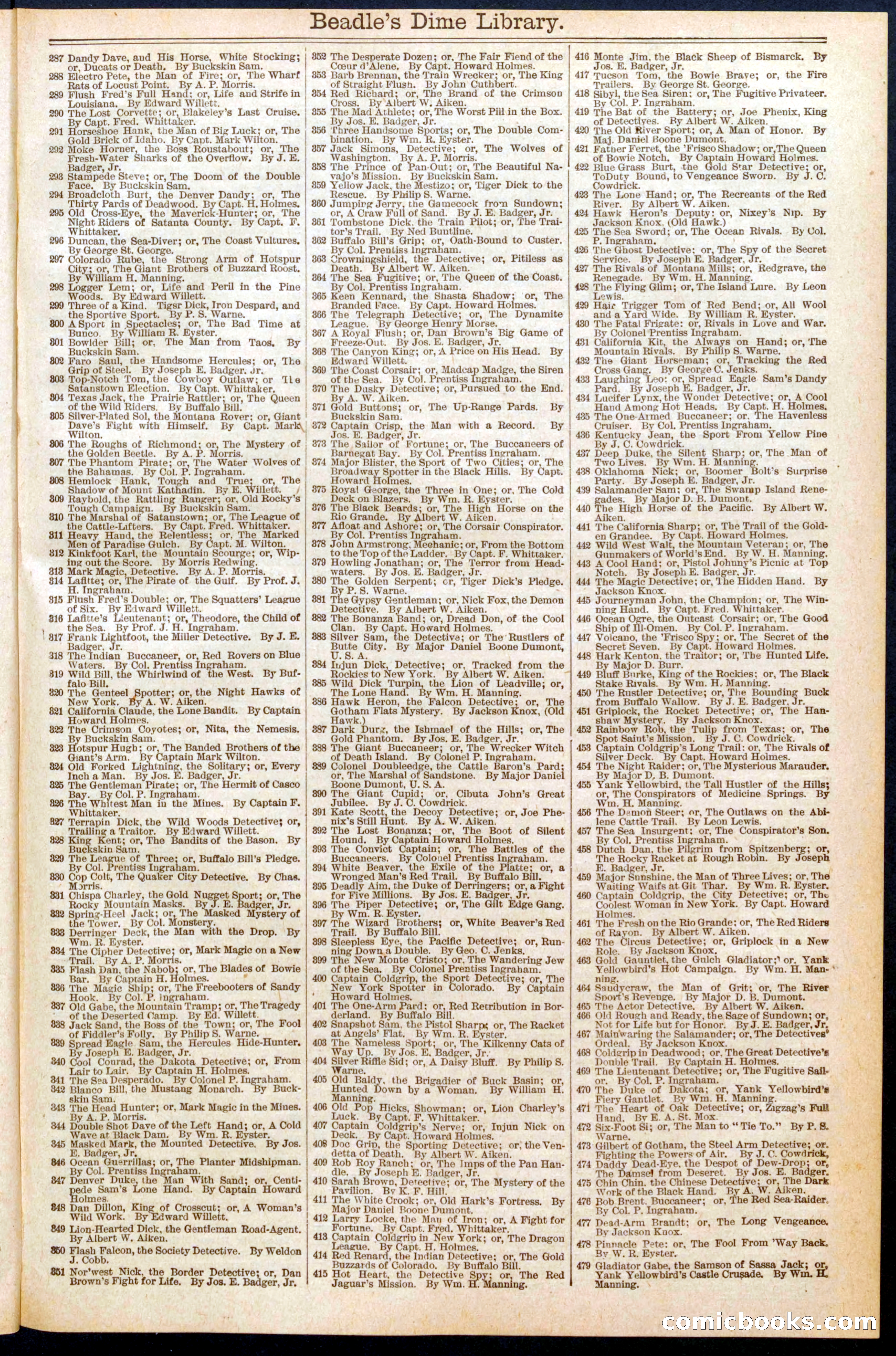 Beadle's Dime Library No. 627 — page 37 of 38