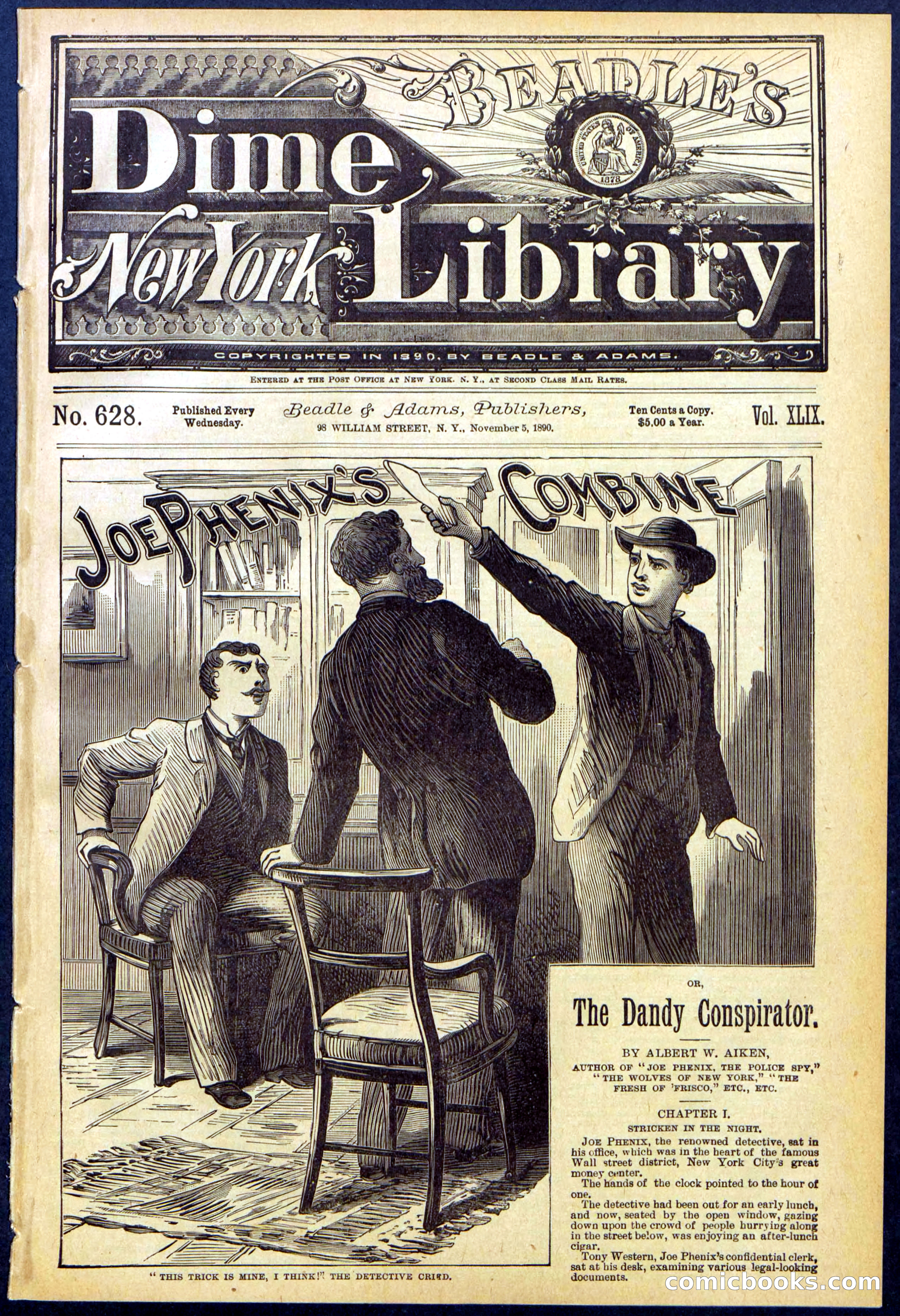 Beadle's Dime Library No. 628 — page 1 of 32