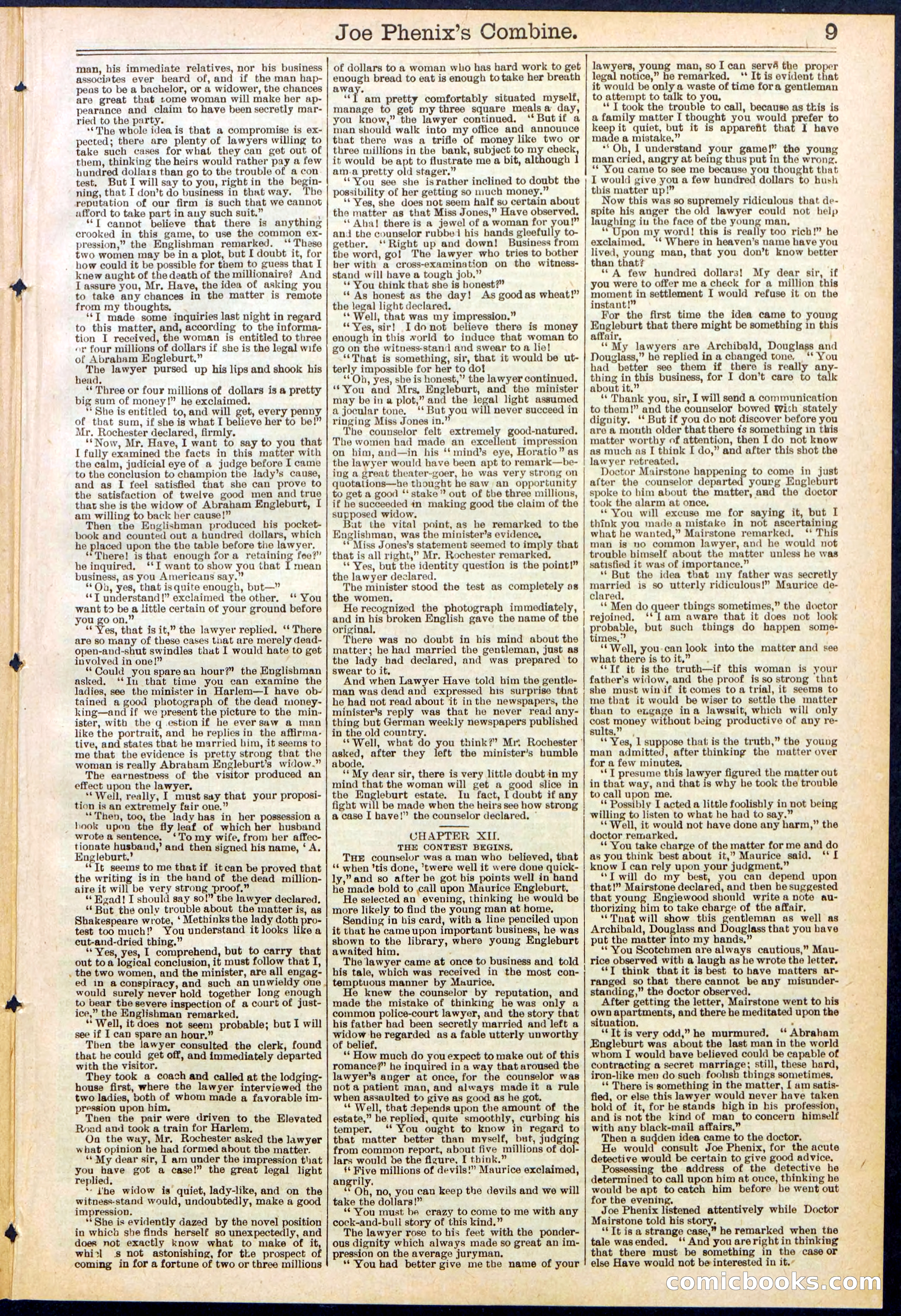 Beadle's Dime Library No. 628 — page 9 of 32