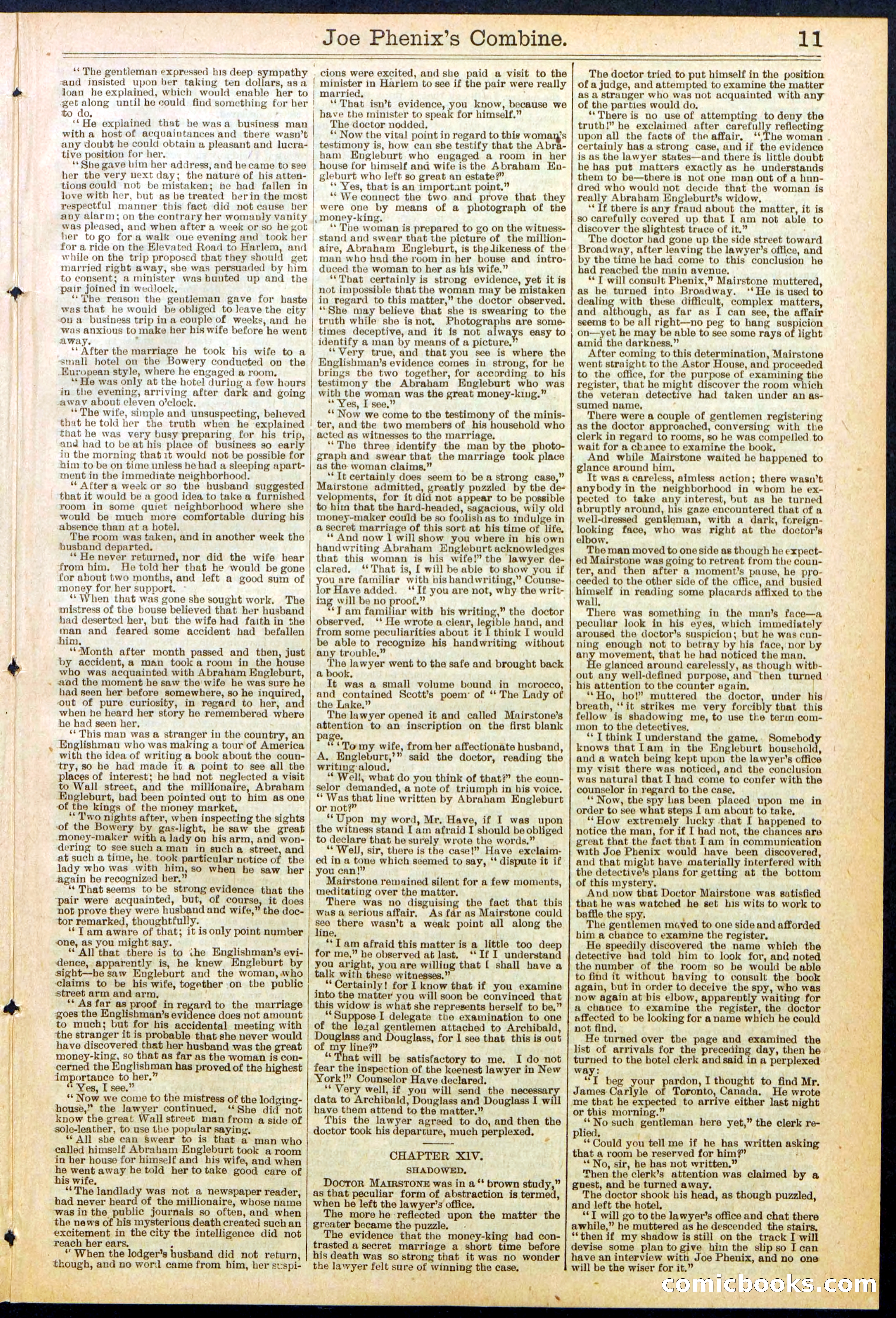 Beadle's Dime Library No. 628 — page 11 of 32
