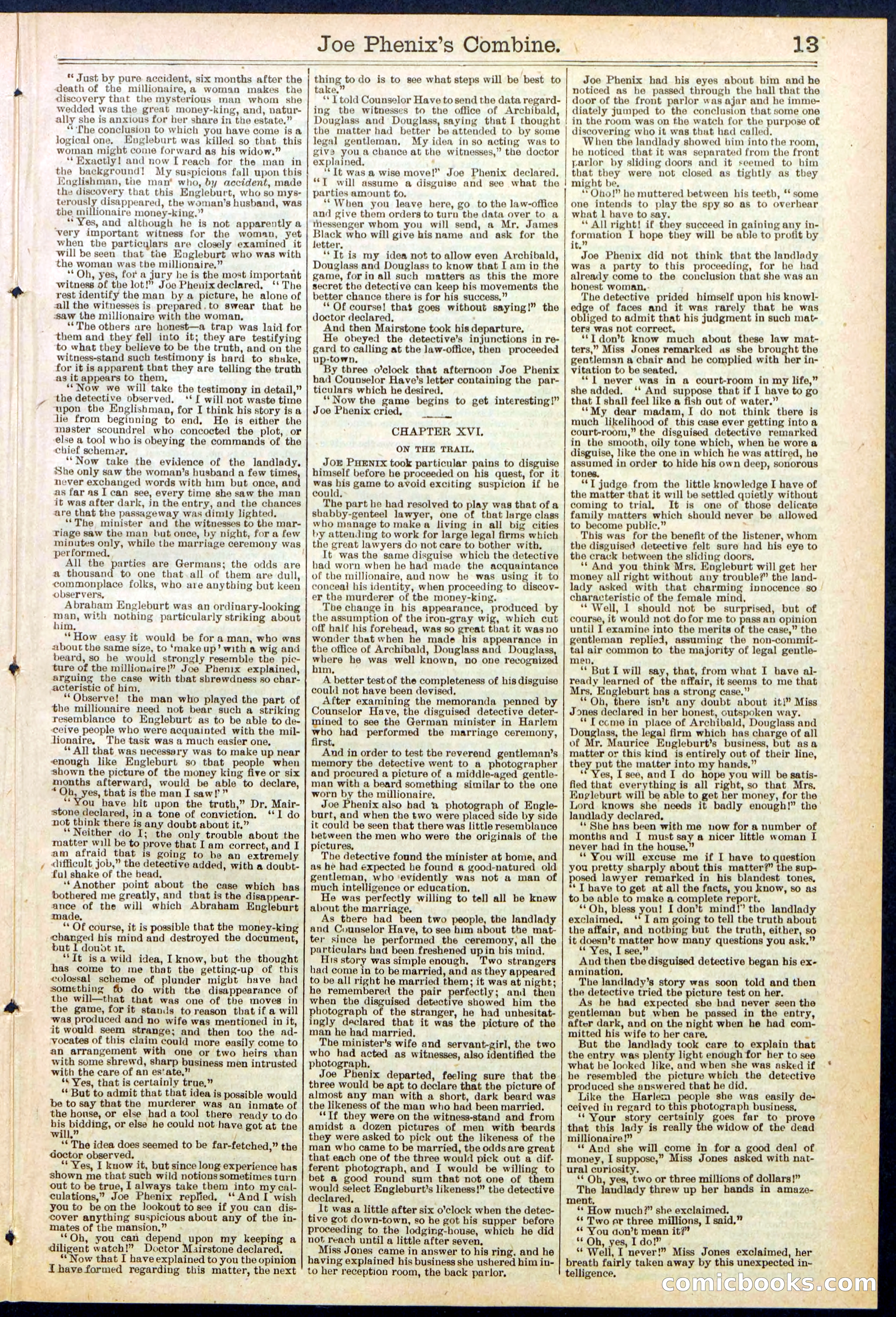 Beadle's Dime Library No. 628 — page 13 of 32