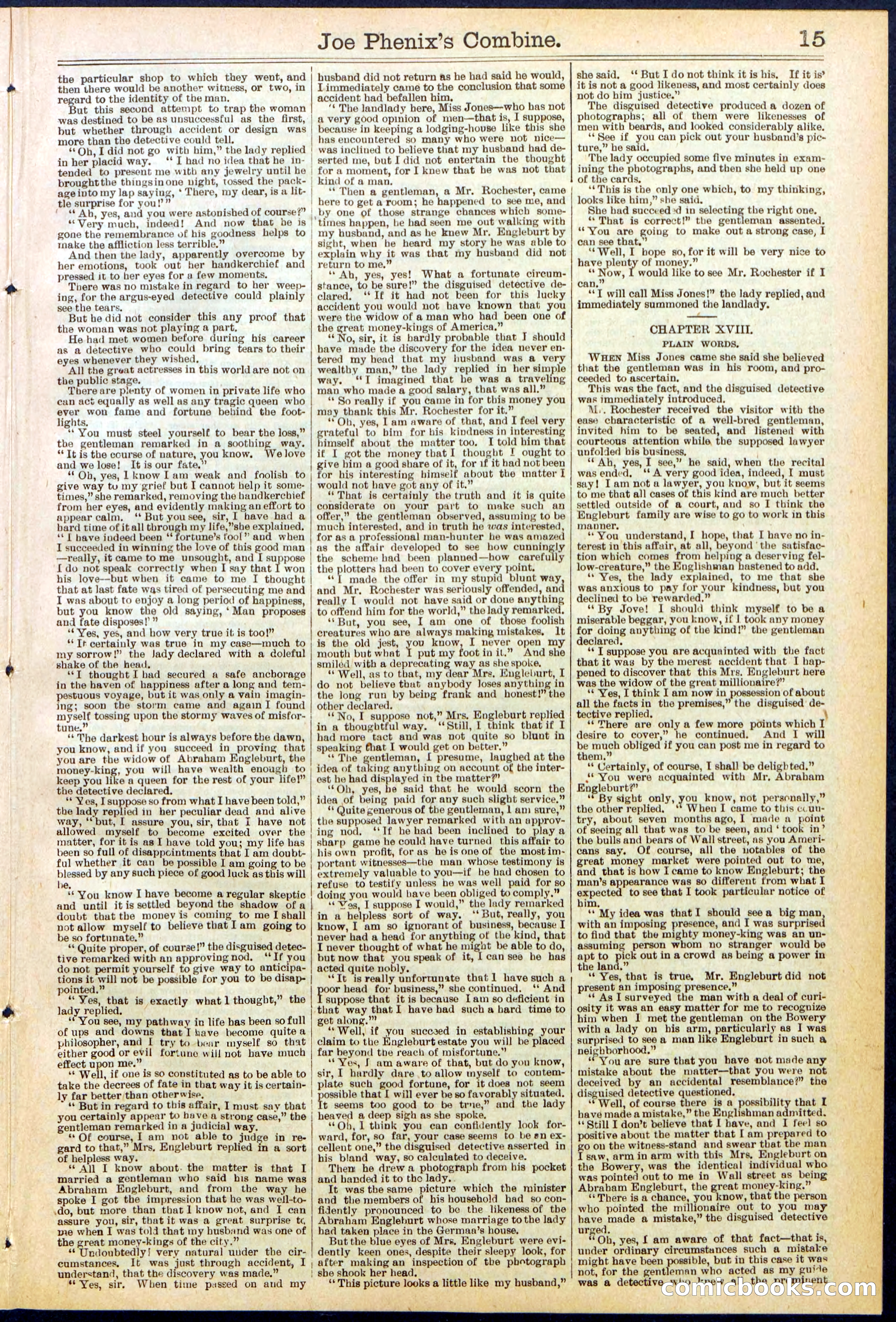 Beadle's Dime Library No. 628 — page 15 of 32
