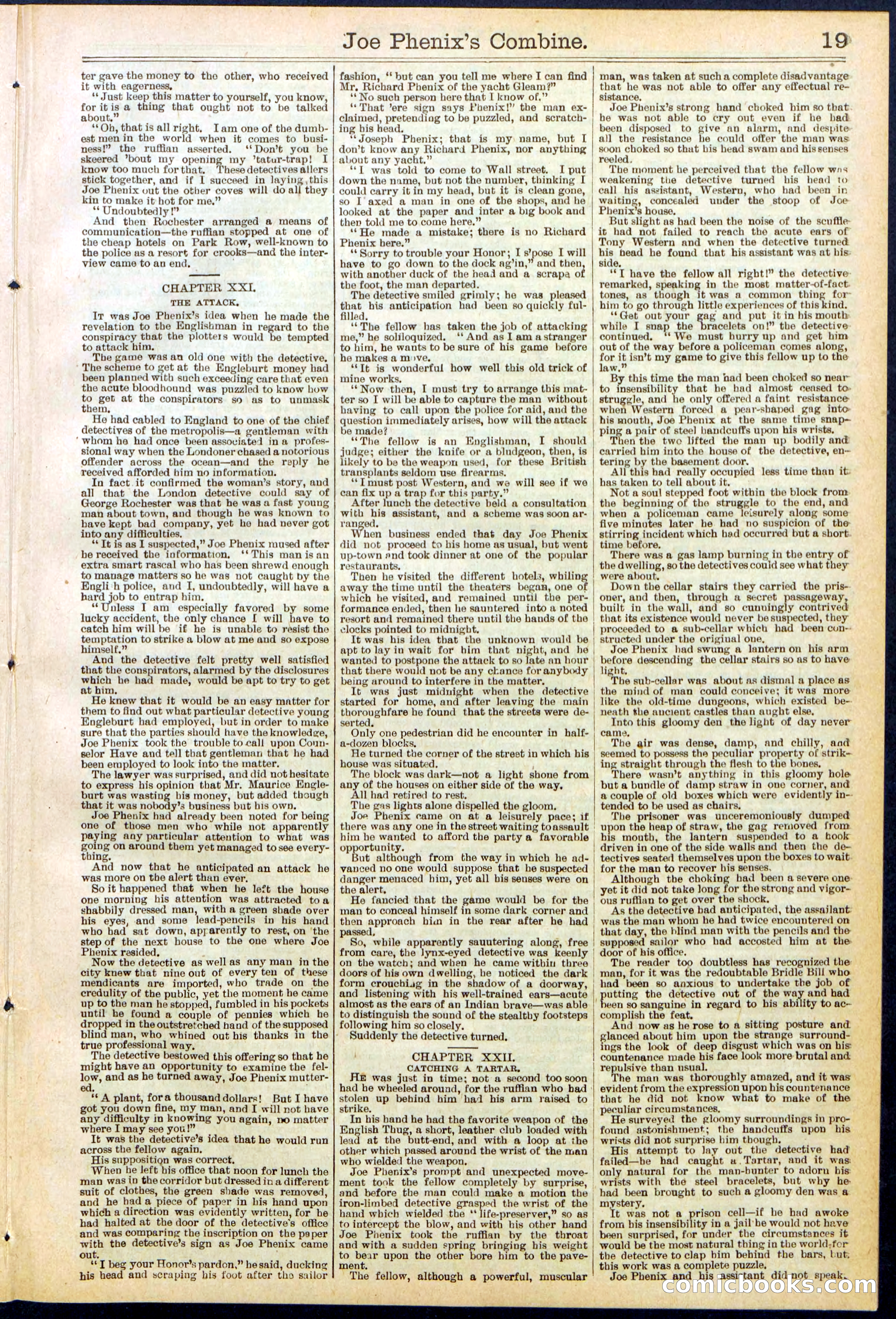 Beadle's Dime Library No. 628 — page 19 of 32