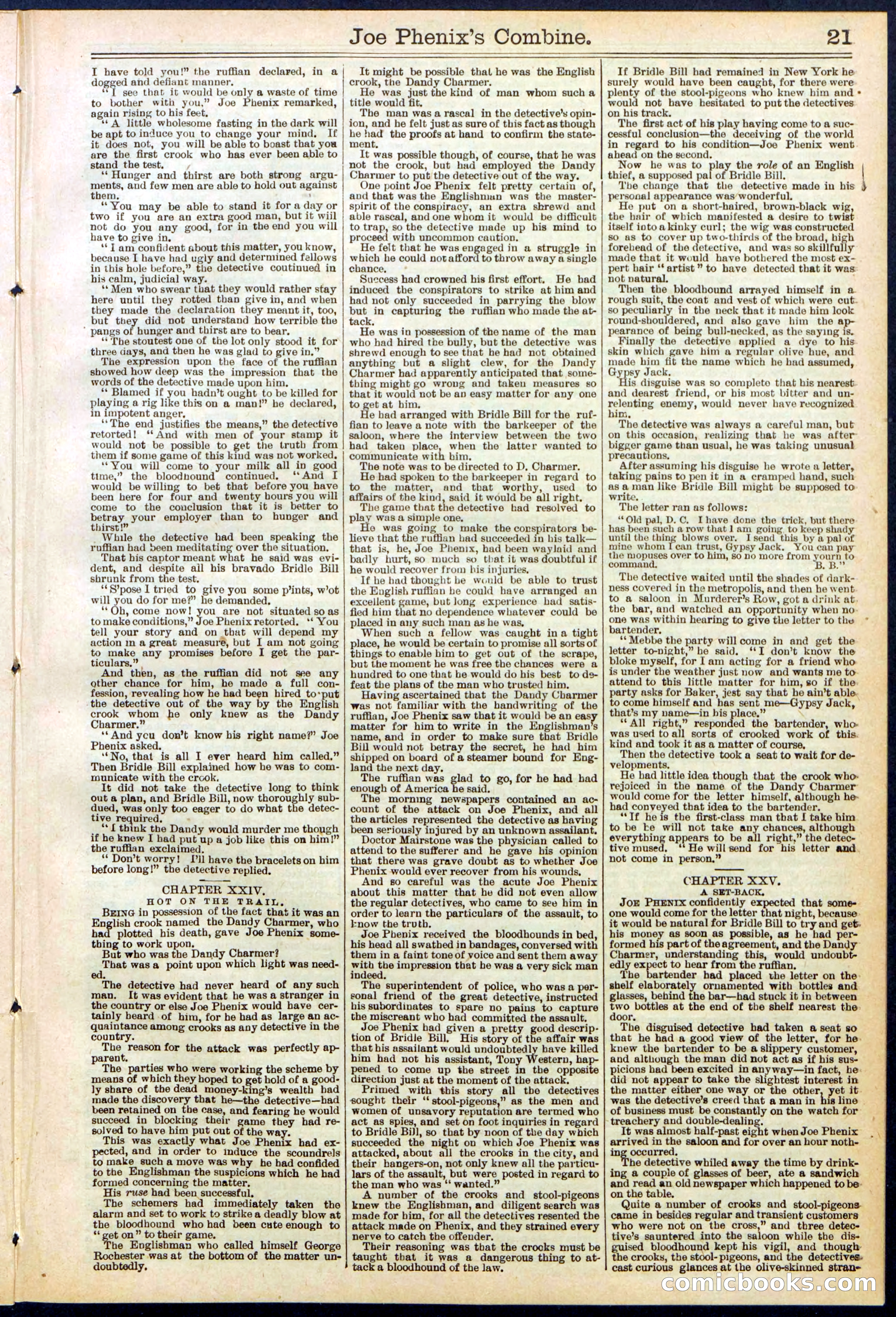 Beadle's Dime Library No. 628 — page 21 of 32