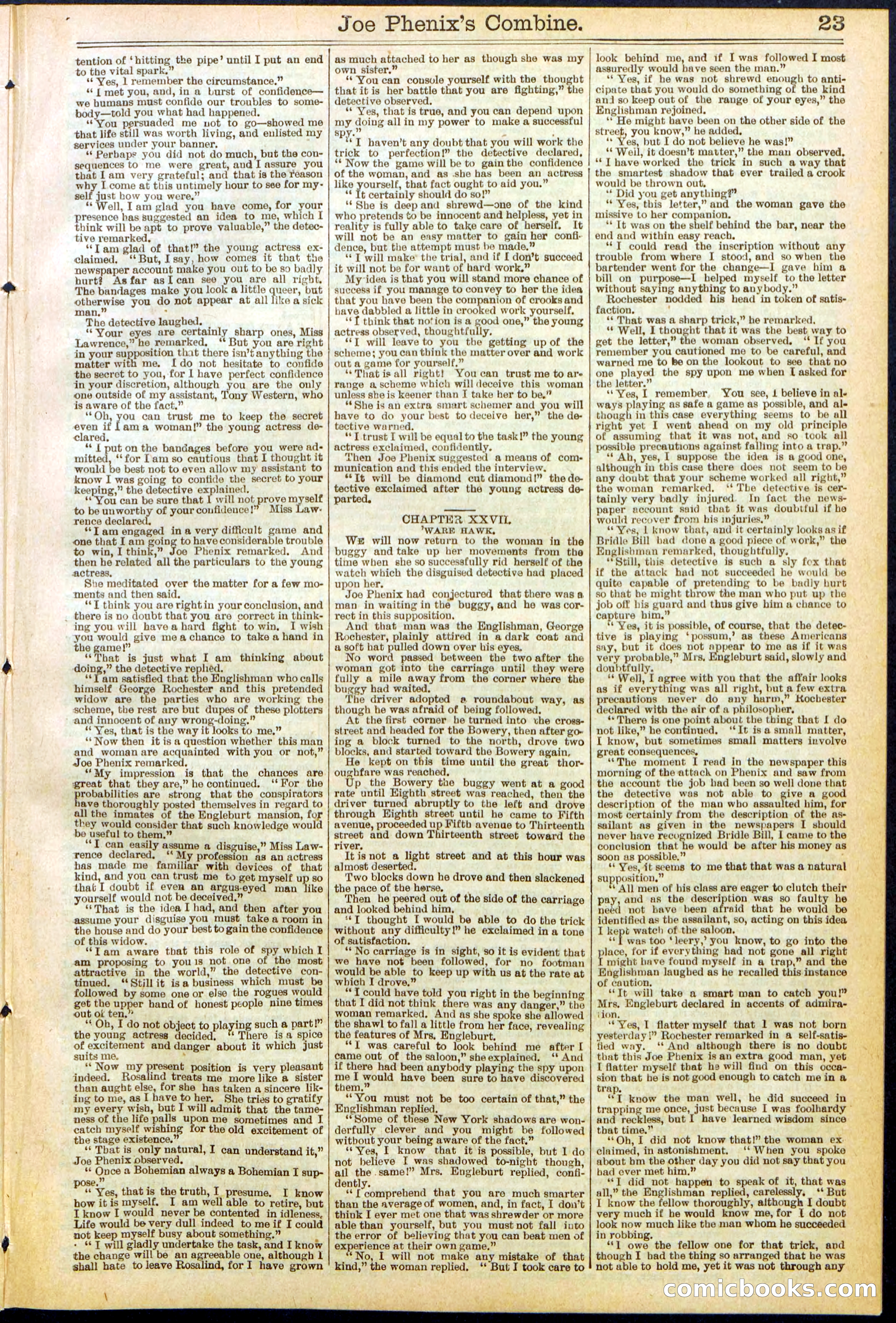 Beadle's Dime Library No. 628 — page 23 of 32