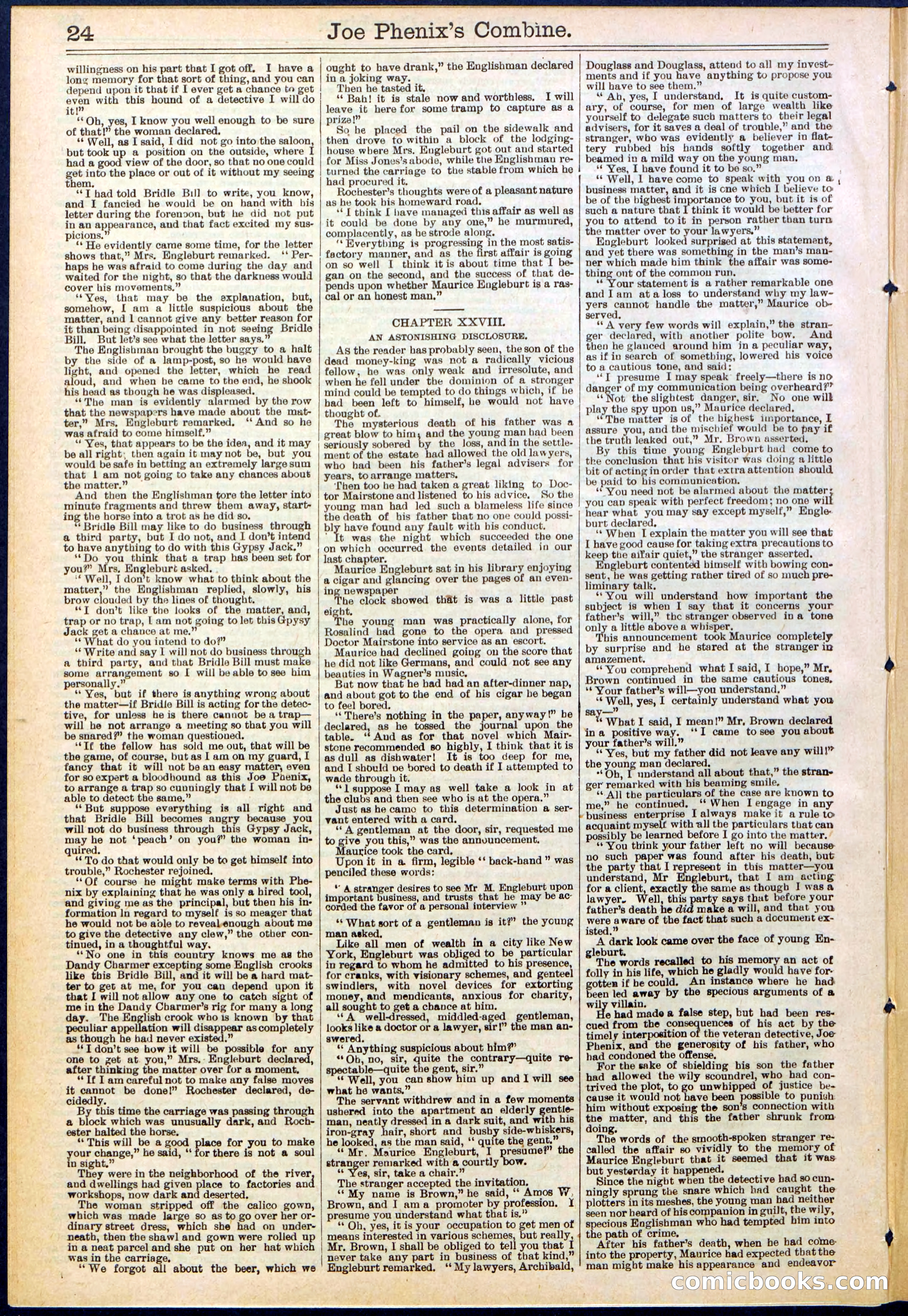 Beadle's Dime Library No. 628 — page 24 of 32