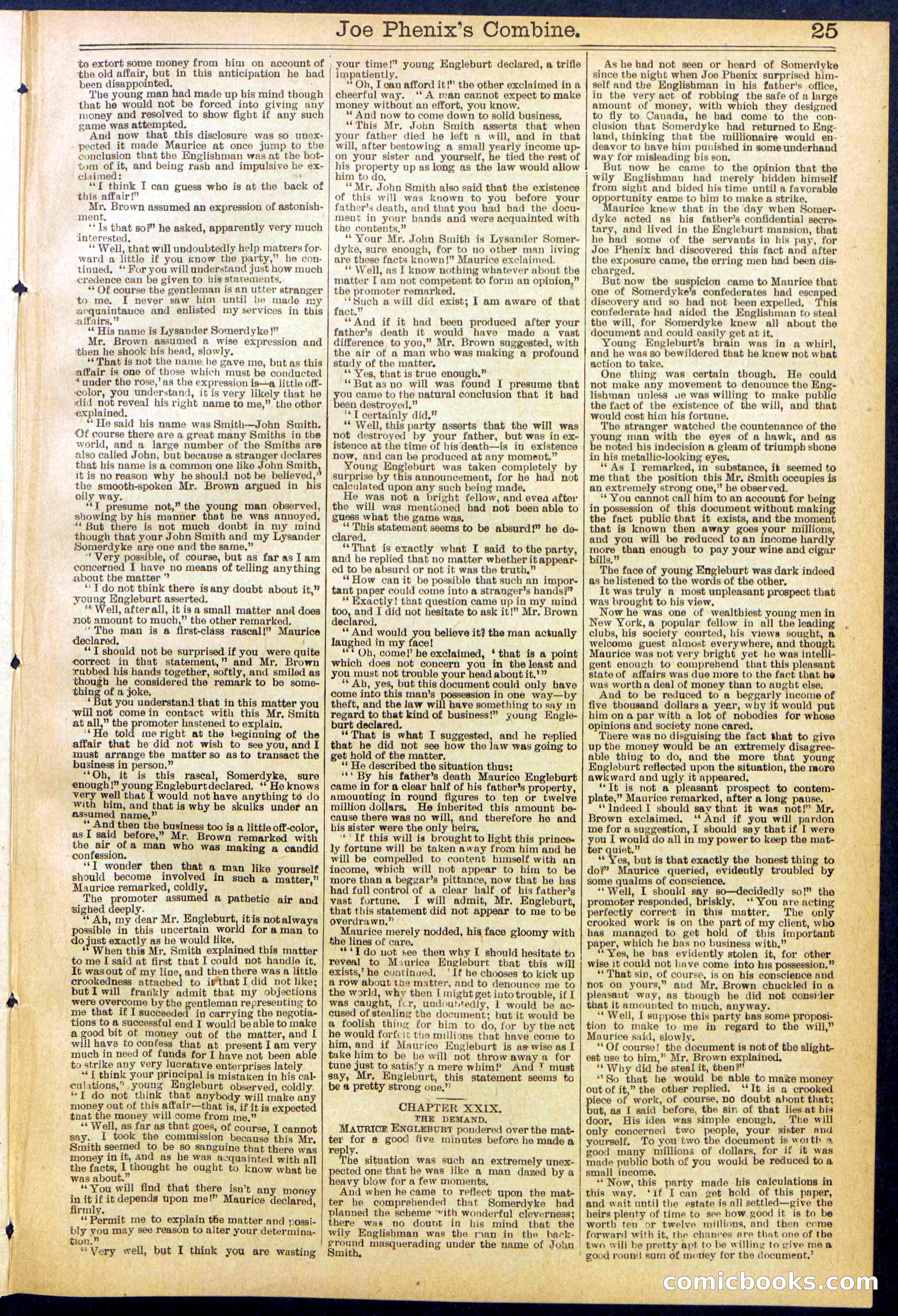 Beadle's Dime Library No. 628 — page 25 of 32